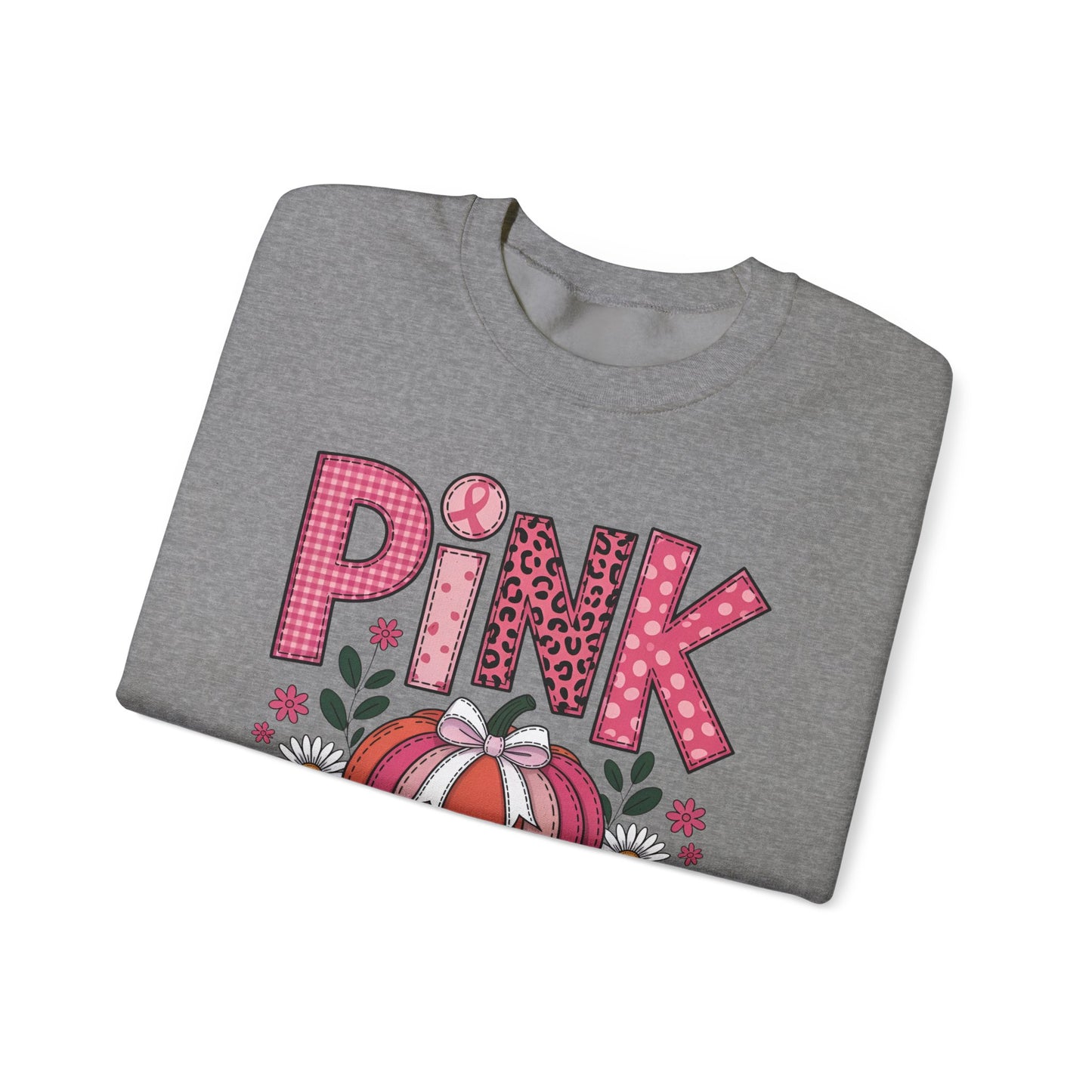 🎃🎀 Pink Out Pumpkin Sweatshirt – Fall Breast Cancer Awareness
