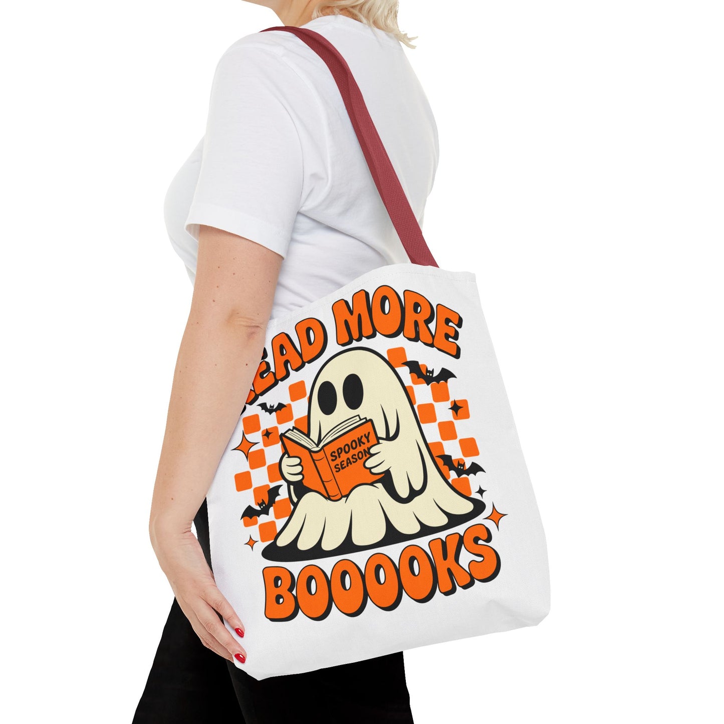 📚 Read More Booooks Halloween Tote Bag – Spooky Reads in Style 👻👜