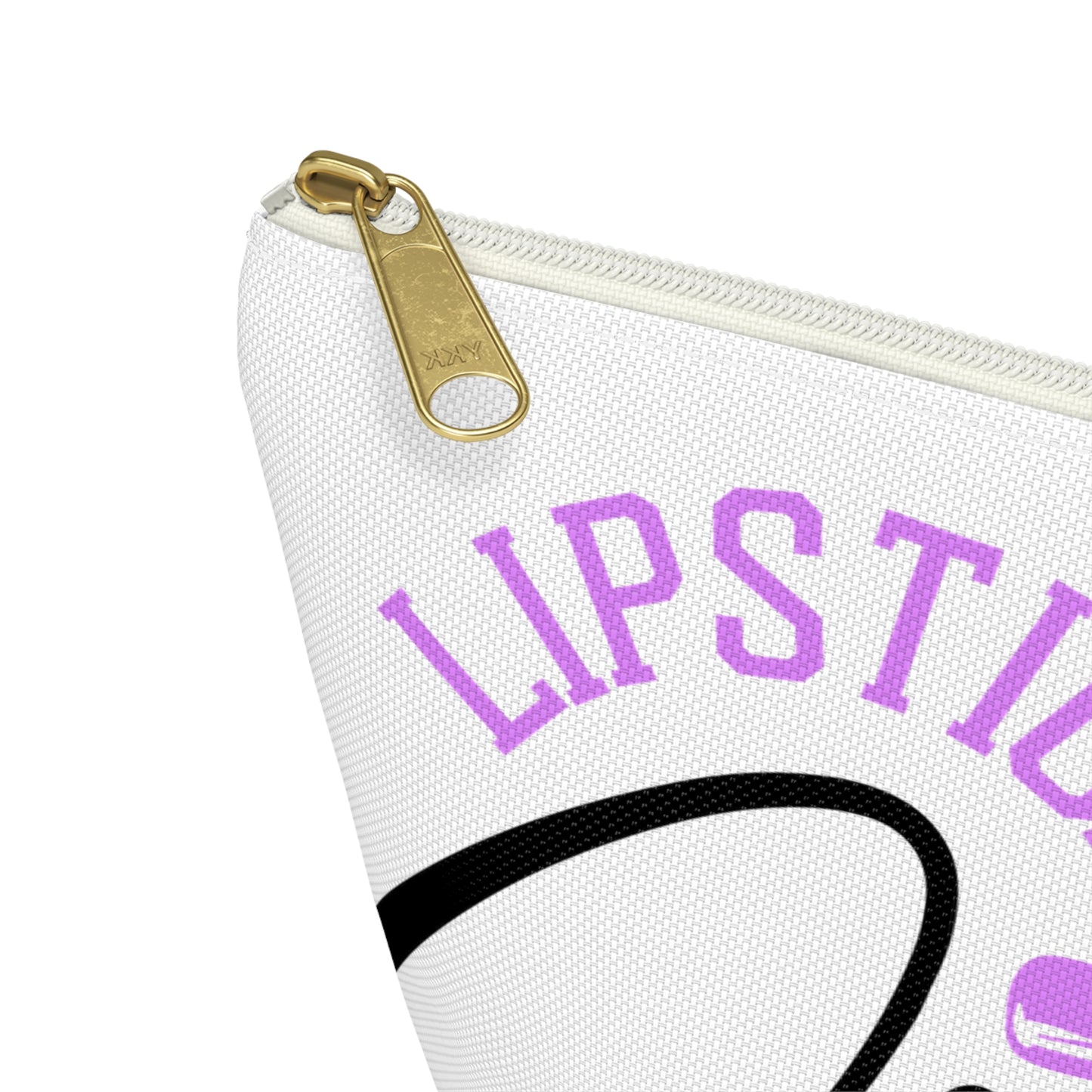 Accessory Pouch – "Lipstick Junkie" Purple Makeup Bag