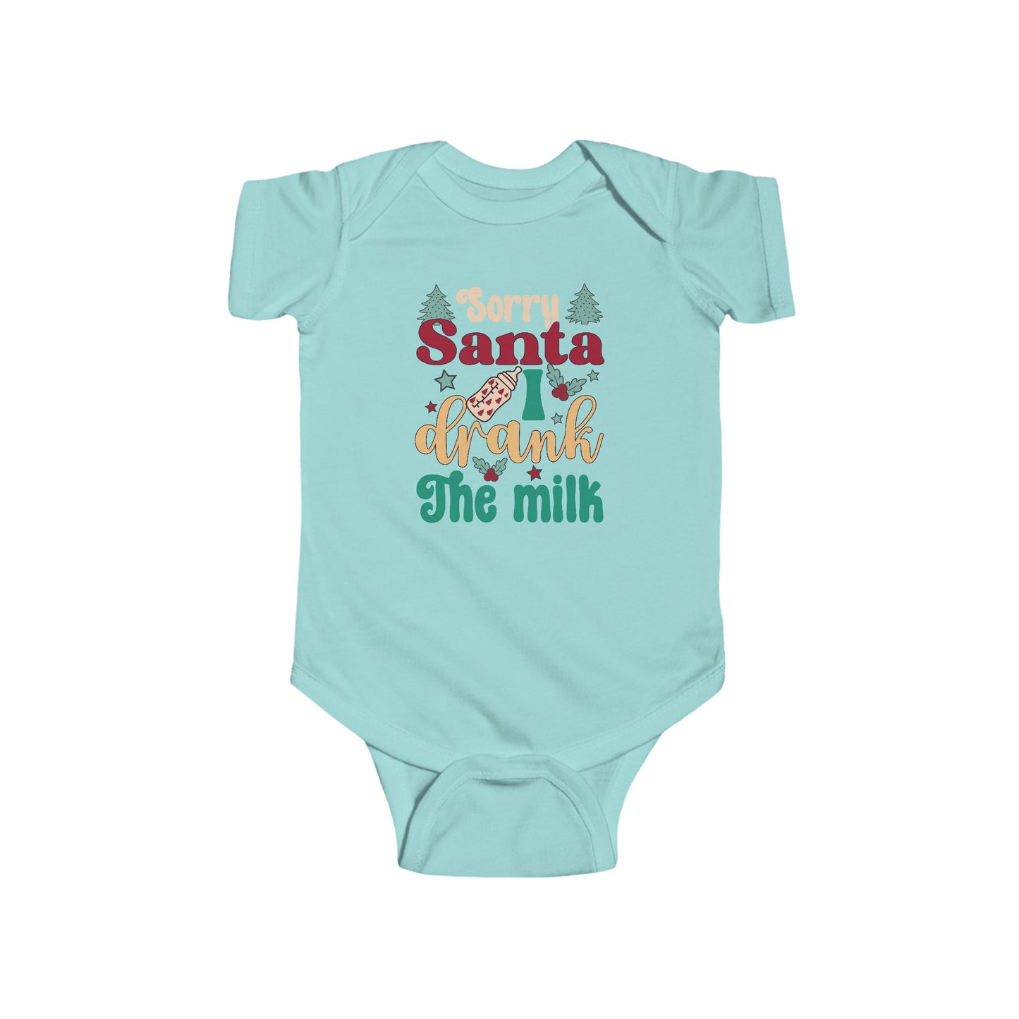 🎅🍼 Sorry Santa I Drank the Milk Baby Onesie – Funny Christmas Outfit for Babies 🎄✨