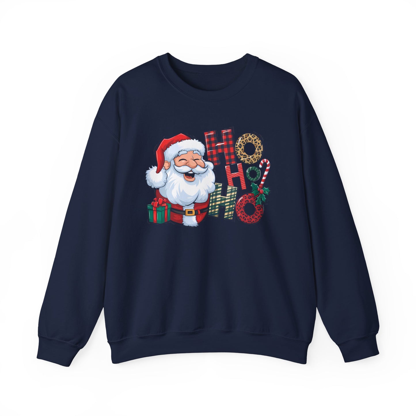 🎅✨ HO HO HO Santa Sweatshirt – Classic Holiday Cheer 🎄🎁
