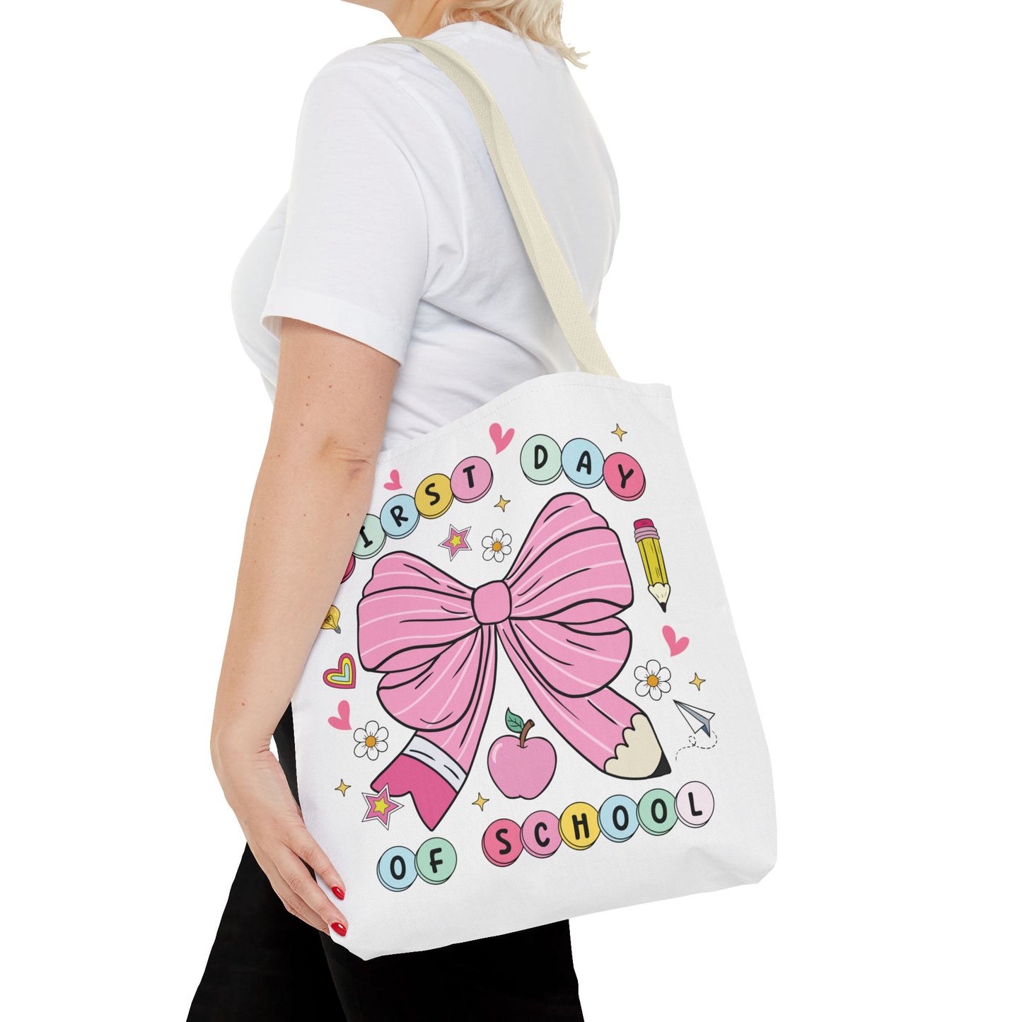 🎀 Coquette First Day of School Tote – Sweet Style for a Smart Start 📚