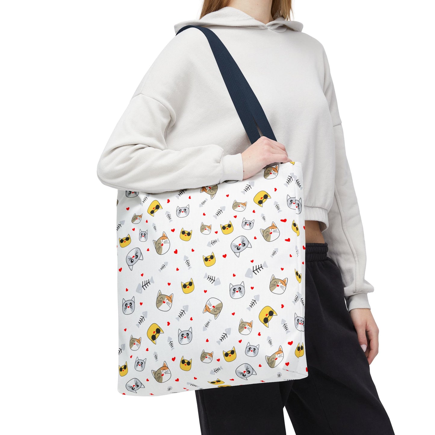 Charming Cat Lover Tote Bag – Durable, Spacious, and Perfect for Shopping, Work, or Everyday Adventures!