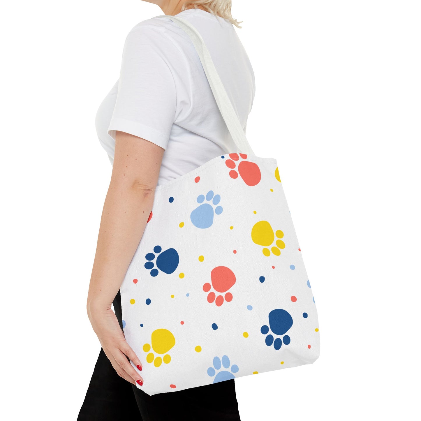 Bolsa de mano con estampado de patas | Para llevar a diario, ideal para amantes de las mascotas