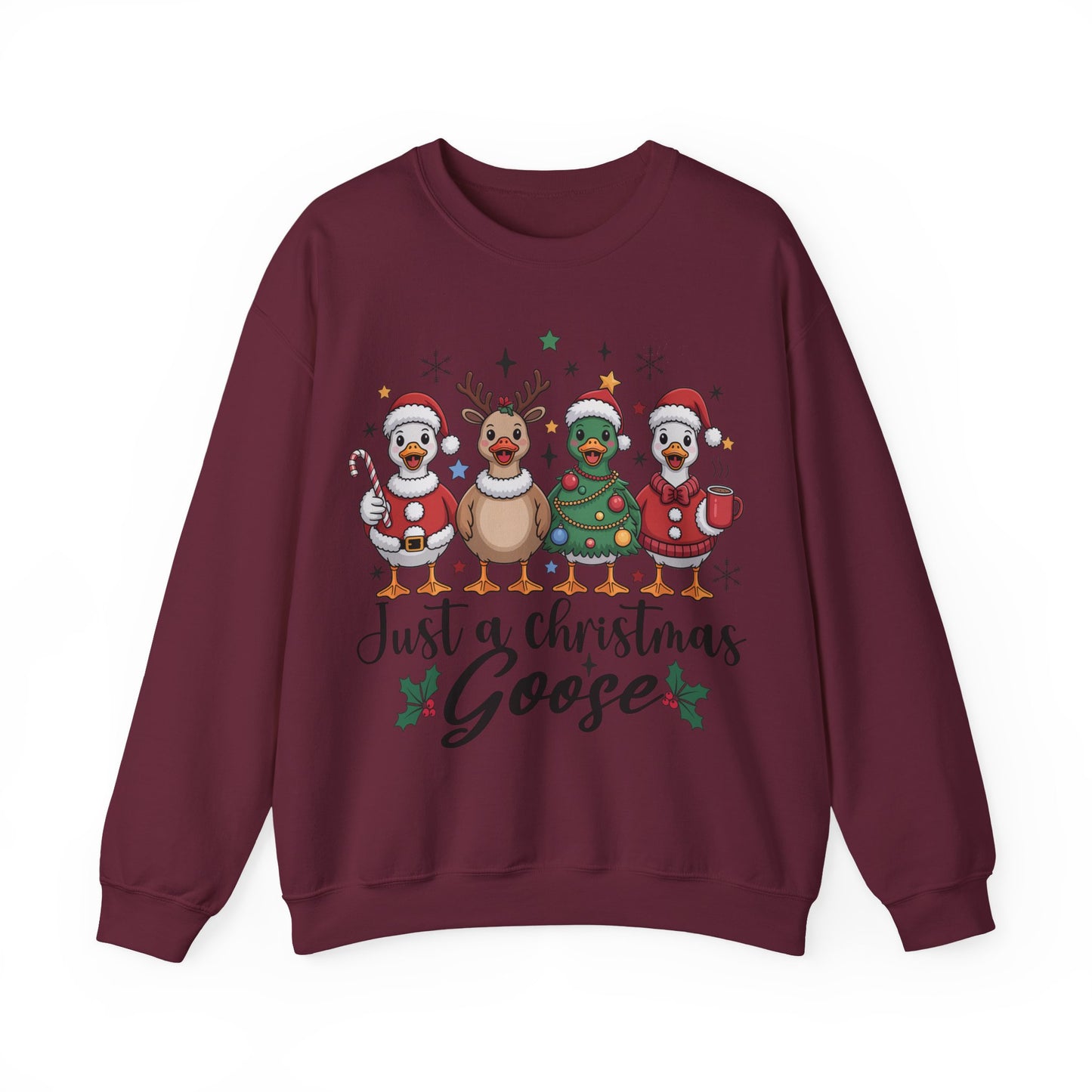 🎄🦆 Christmas Ducks Sweatshirt – Funny Holiday Farm Animal Crewneck 🎁