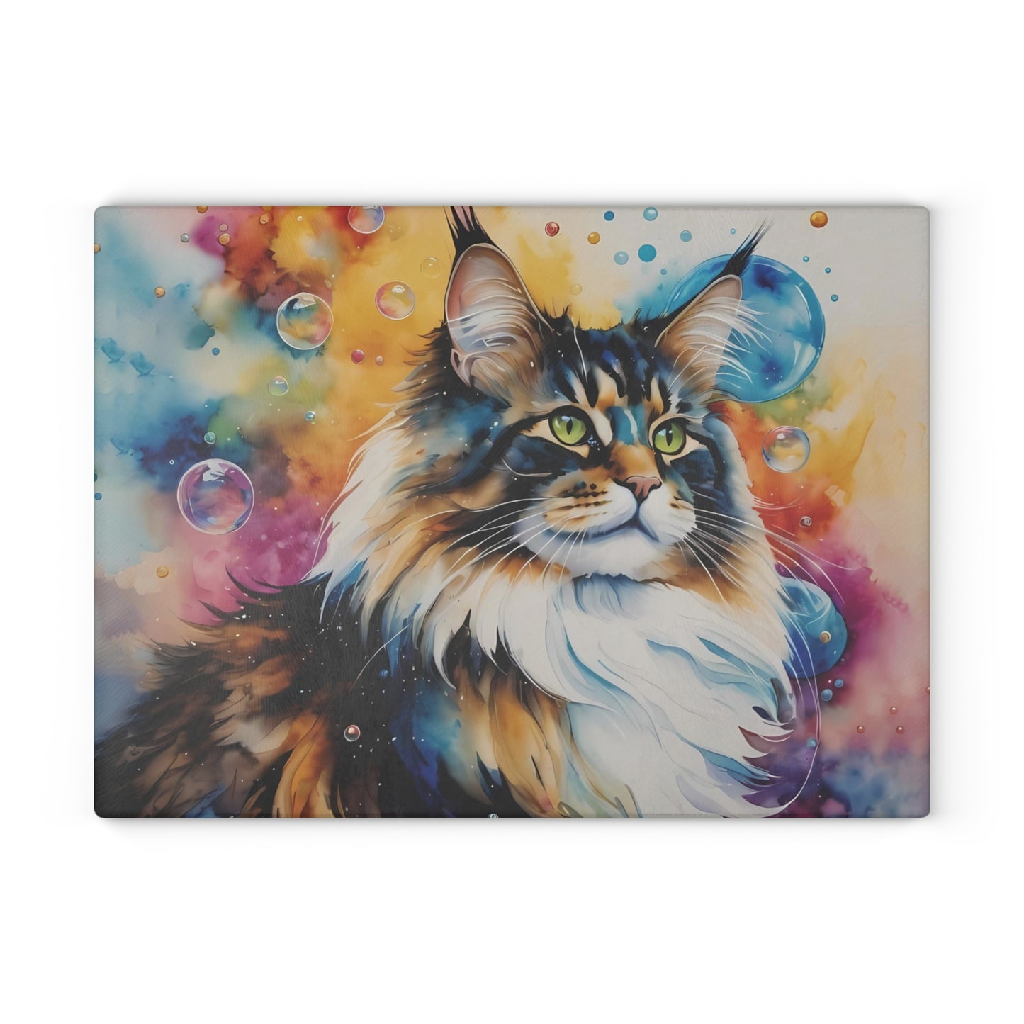 🐱🌈 Bubble Cat Cutting Board – Whiskers, Wonder & Kitchen Charm 🫧