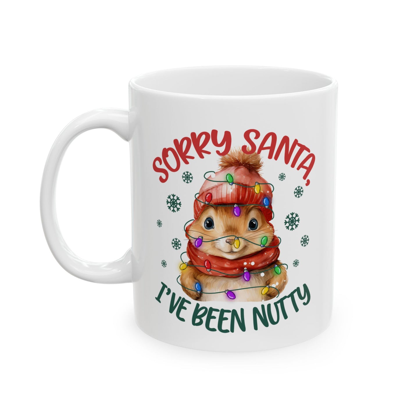 Taza navideña "Lo siento, Santa, me he vuelto loco": adorablemente festiva y llena de travesuras navideñas