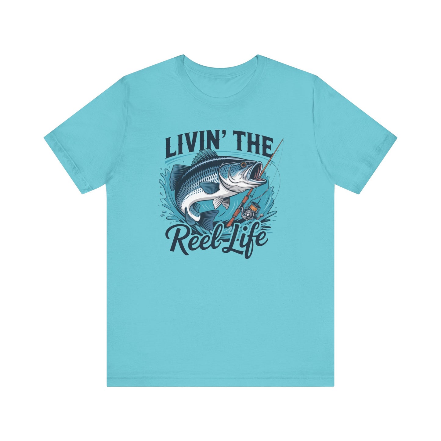 🎣 Livin’ the Reel Life Fishing T-Shirt – Perfect Gift for Anglers! 🐟