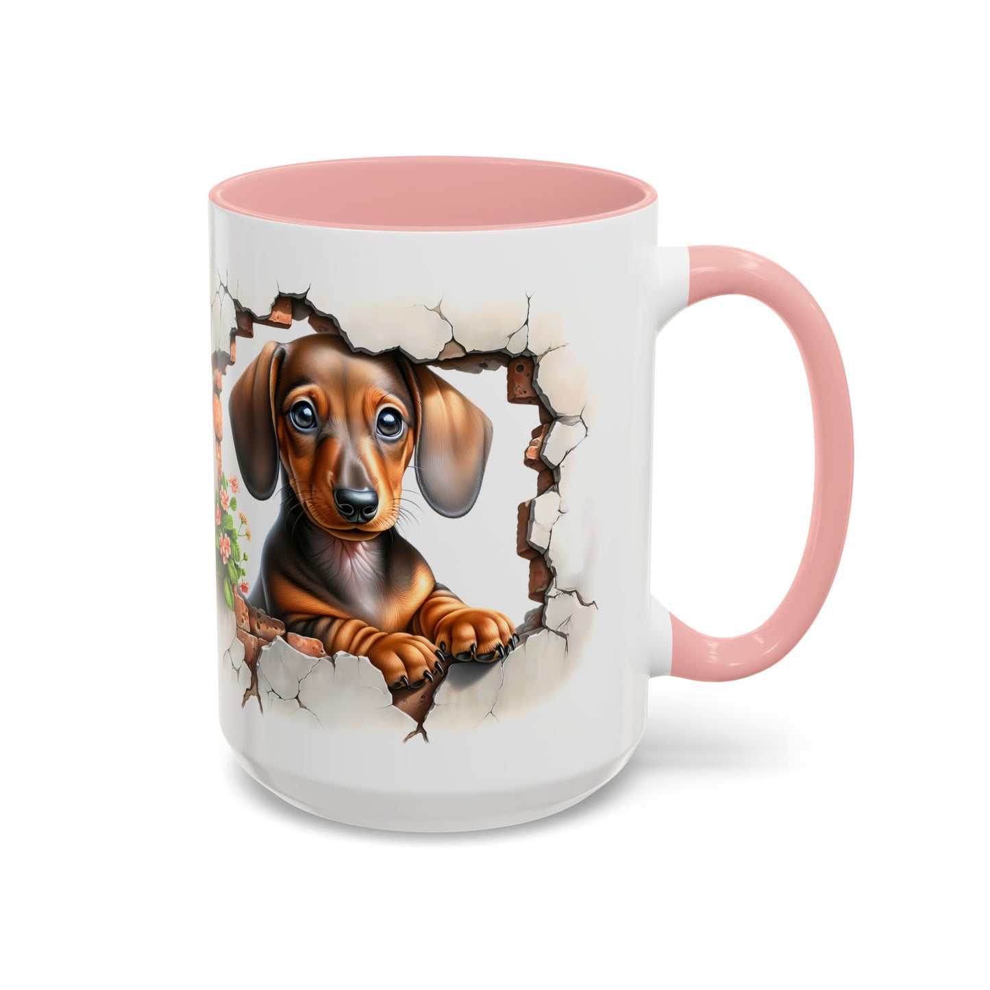 🐾🌭 Dachshund Puppy Accent Mug – Adorable Doxie Coffee Cup ☕❤️