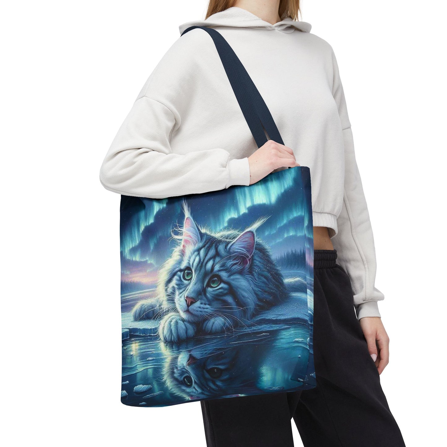Bolso de mano Majestic Maine Coon Cat: duradero, elegante y reutilizable, ideal para amantes de los gatos, dueños de mascotas, para ir de compras, leer libros y para uso diario.