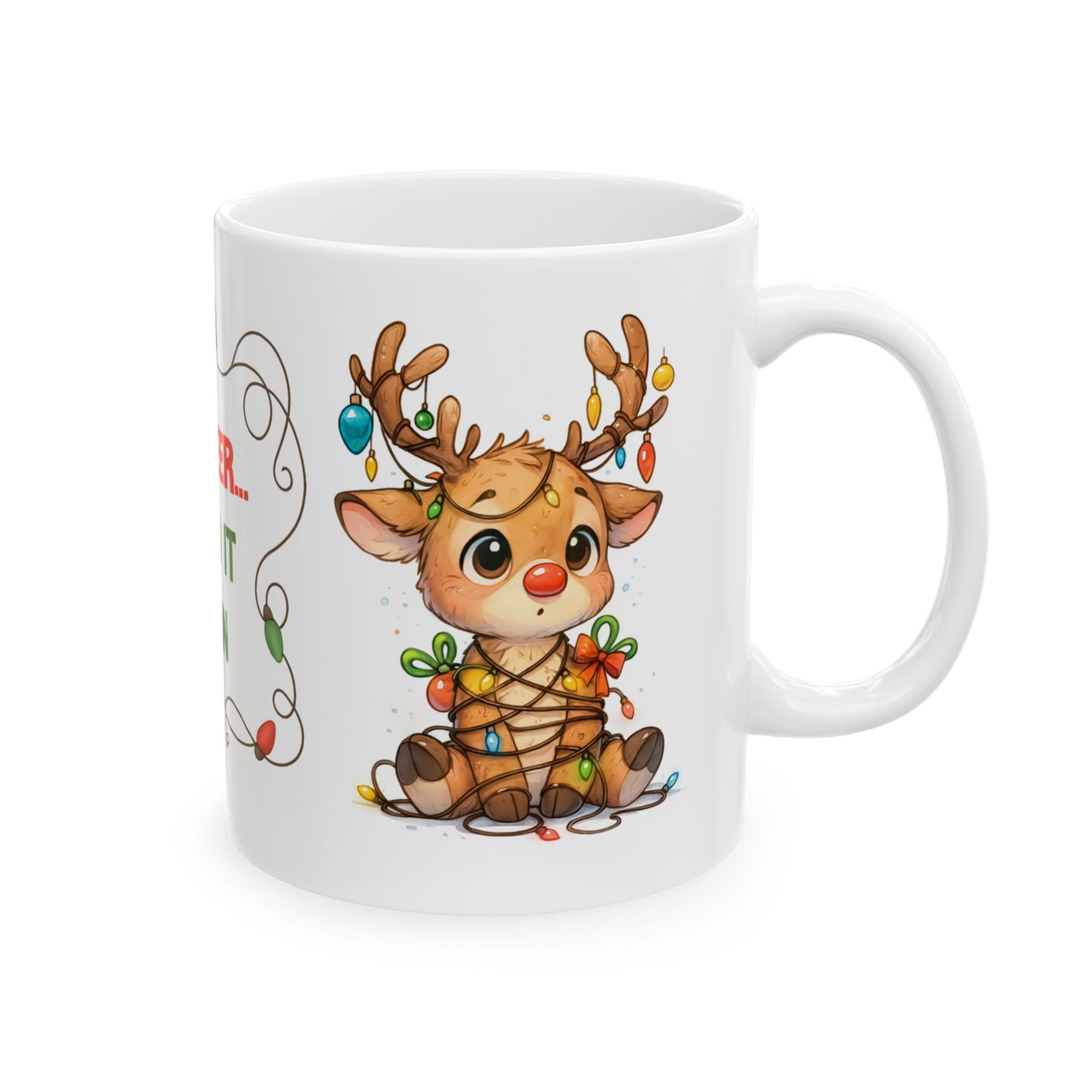 🦌🎄 Oh Deer… I Did It Again Christmas Mug – Cute Reindeer Coffee Cup ✨☕