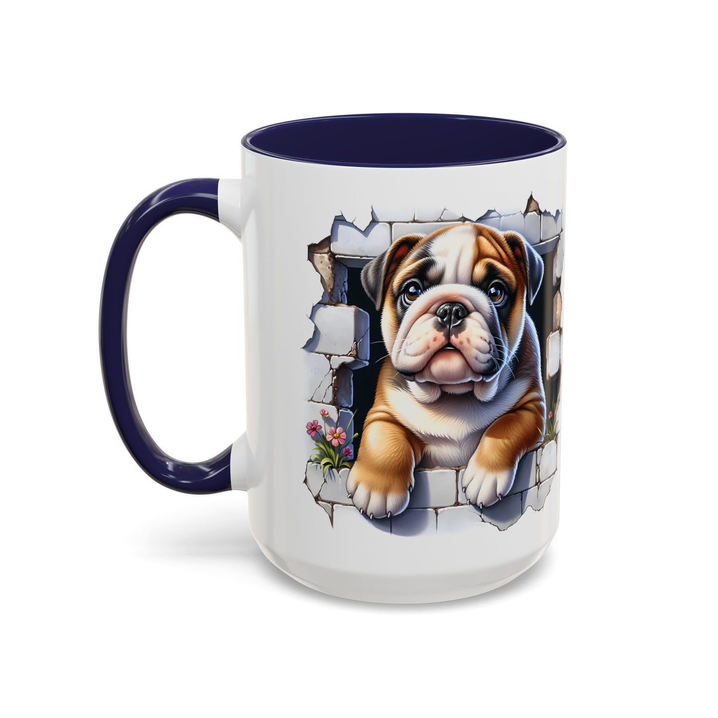 🐶☕ English Bulldog Puppy Accent Mug – Adorable Breakthrough Pup Design ✨rs (11/15oz)