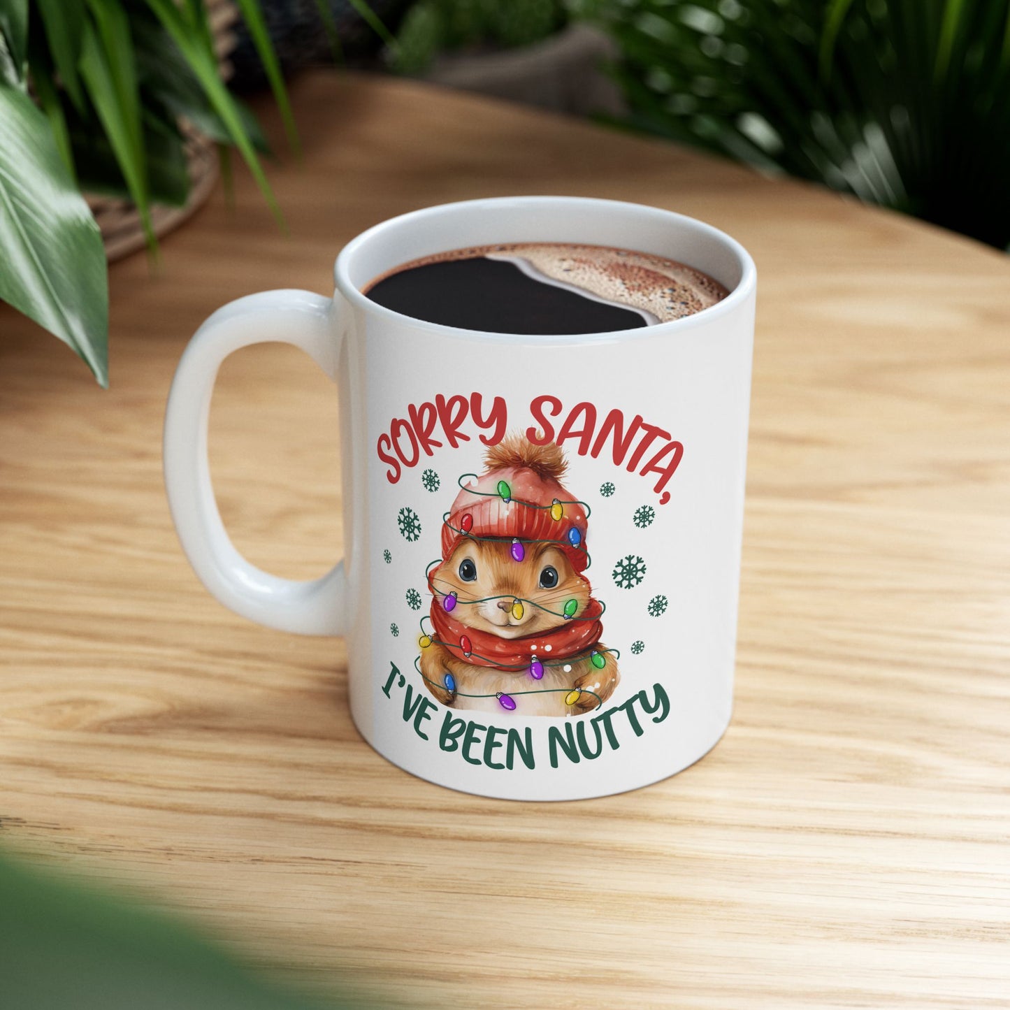 Taza navideña "Lo siento, Santa, me he vuelto loco": adorablemente festiva y llena de travesuras navideñas