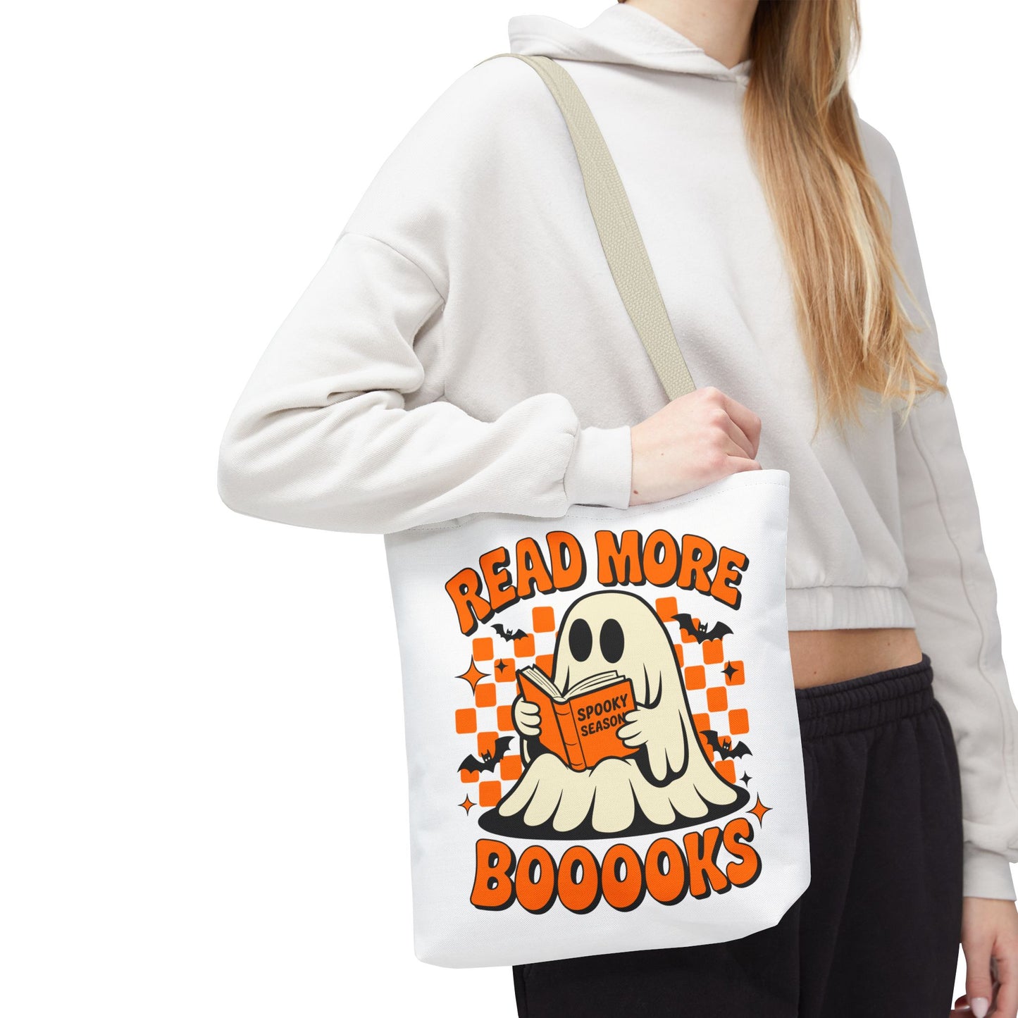 📚 Read More Booooks Halloween Tote Bag – Spooky Reads in Style 👻👜