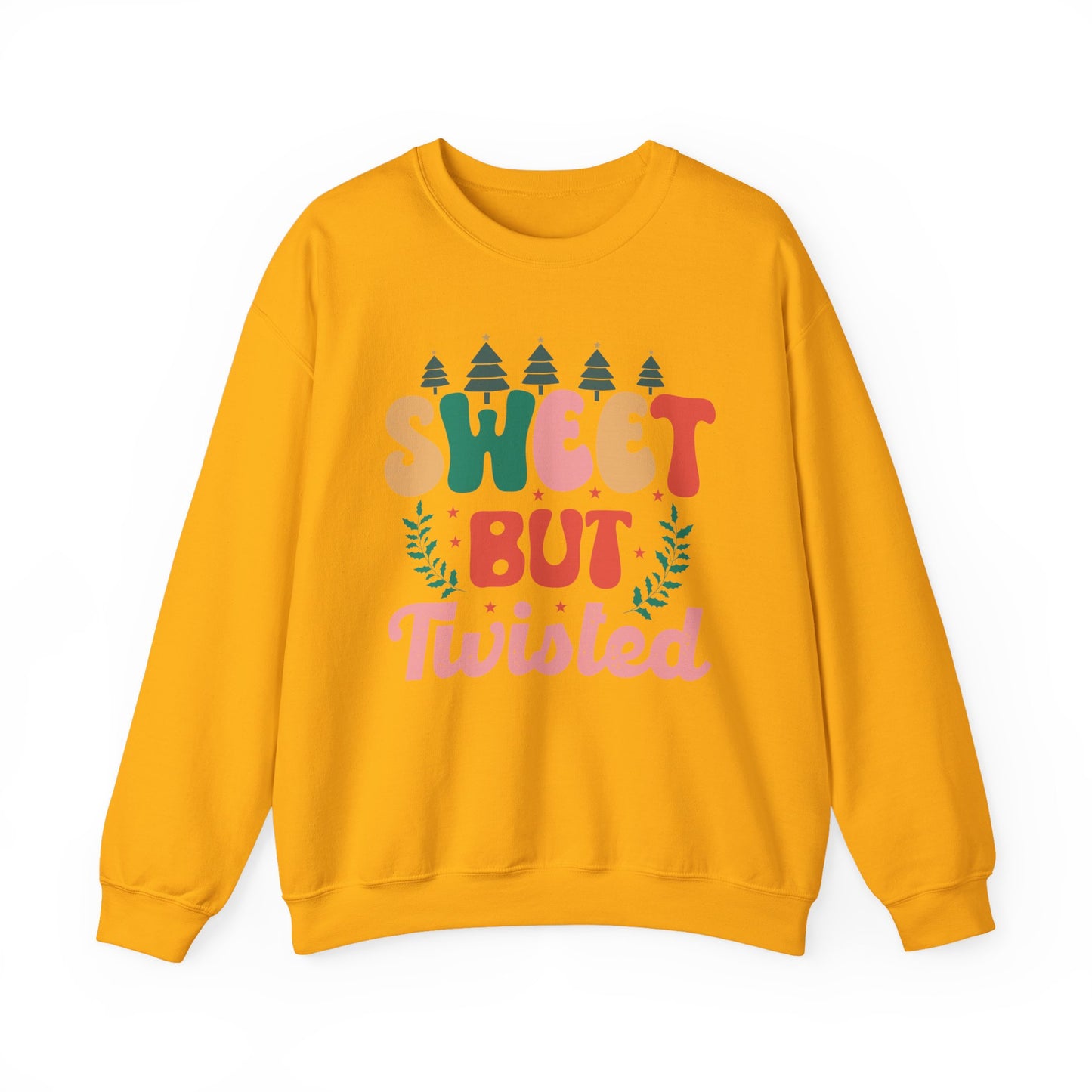 🎀✨ Sweet But Twisted Sweatshirt – Retro Pastel Christmas Vibes for the Season 🌲💖