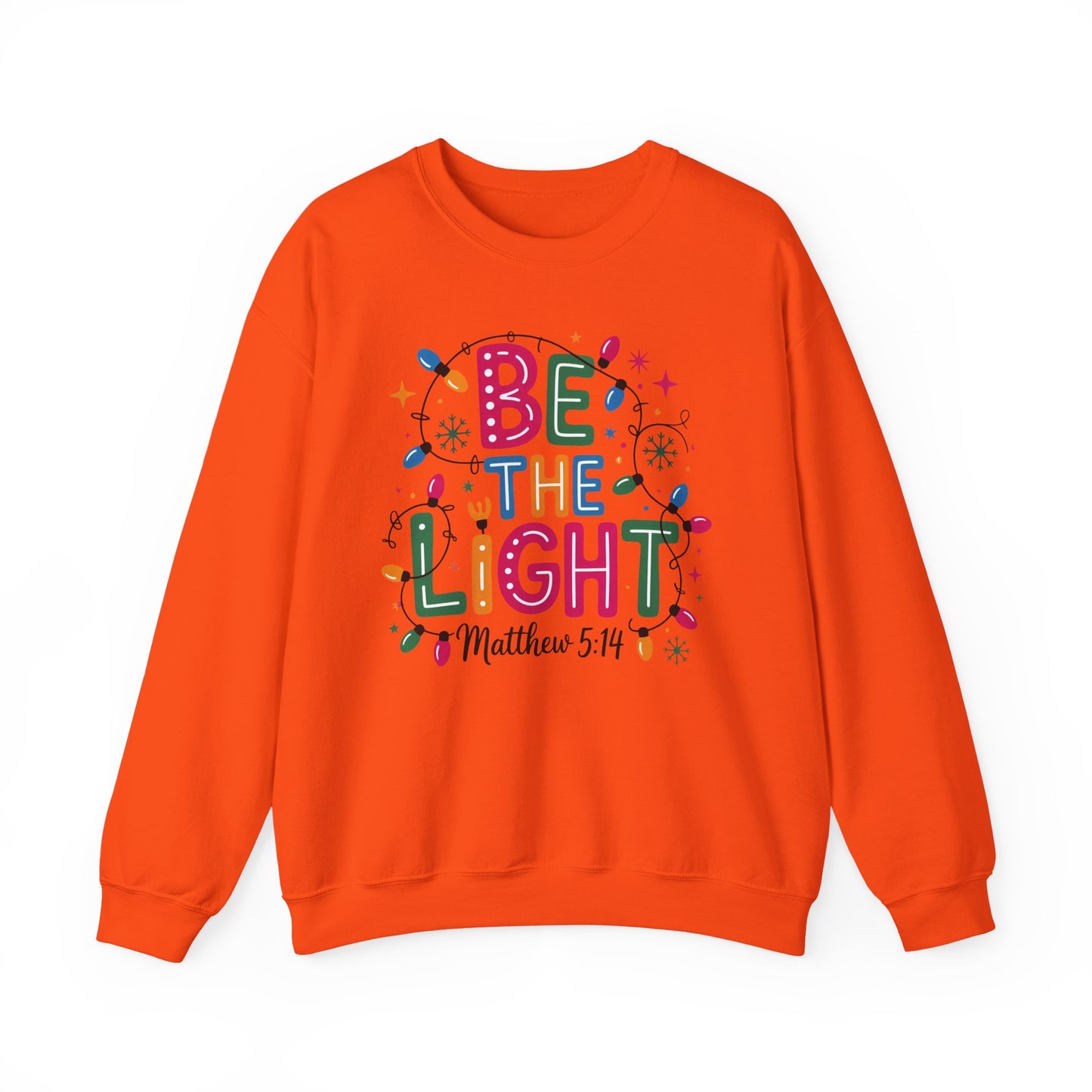 ✨🕯️ Be The Light – Matthew 5:14 Sweatshirt 🌟🎄
