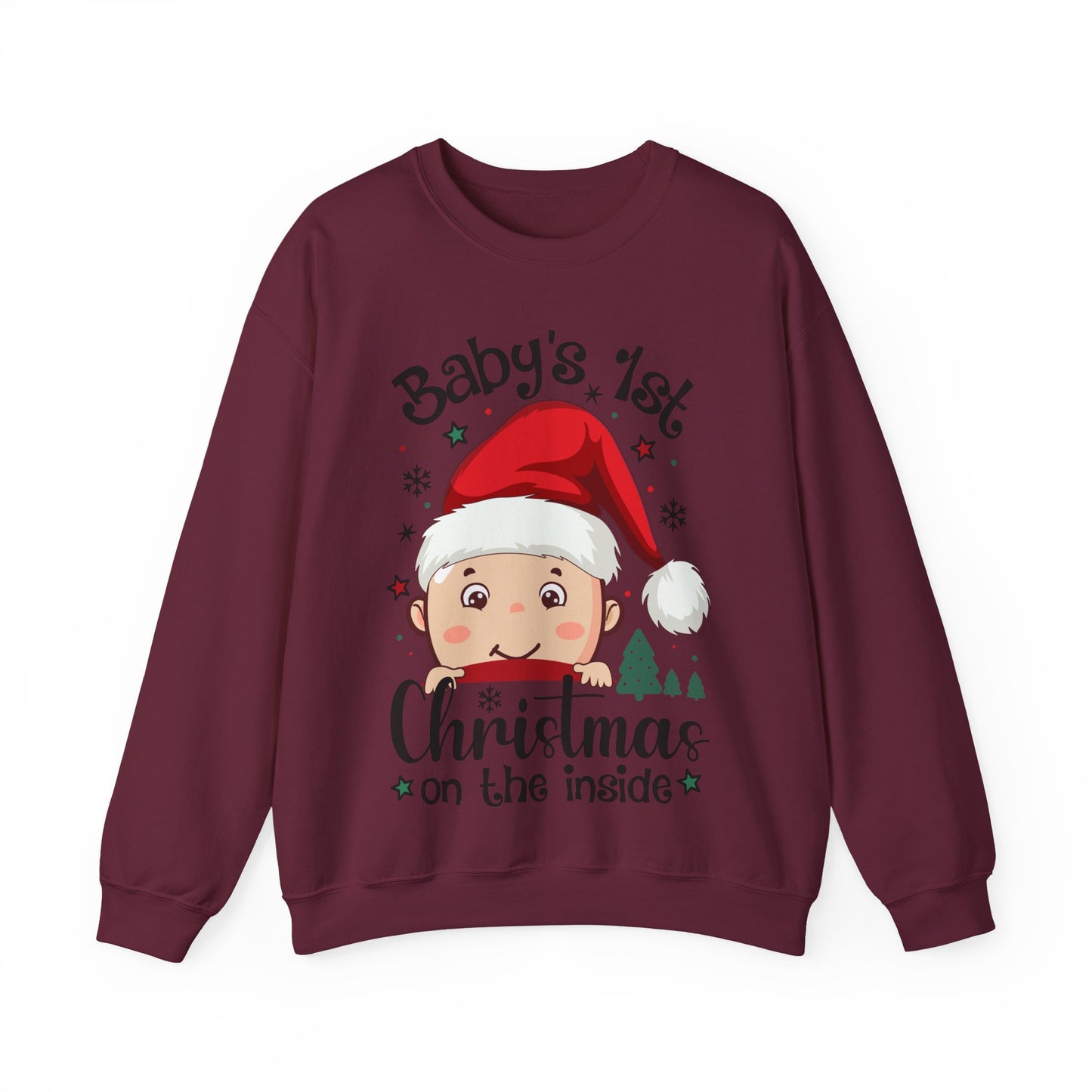 🎅🌲 Santa Baby Christmas Sweatshirt – Adorable Holiday Crewneck