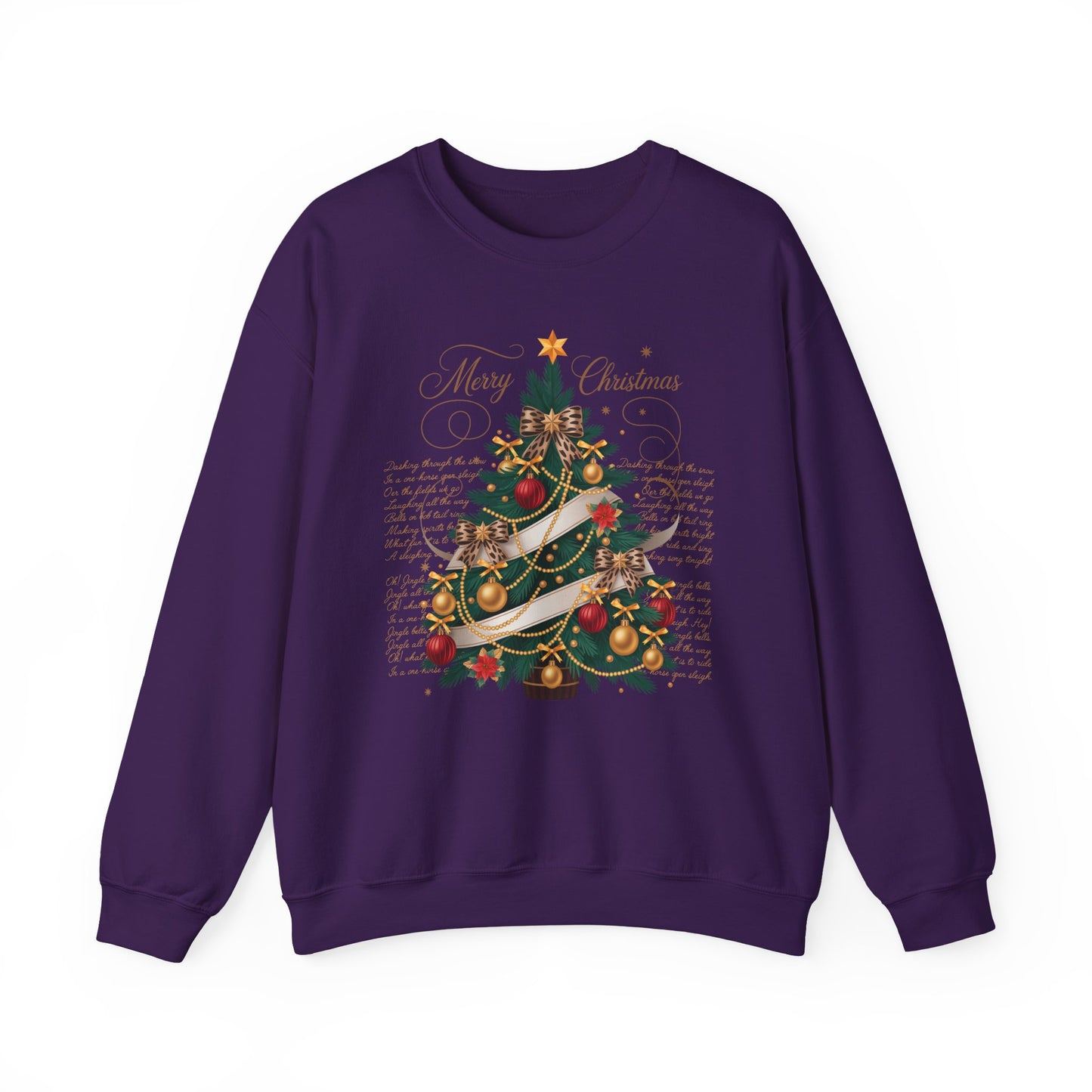 🎄✨ Merry Christmas Tree Sweatshirt – Classic Festive Elegance for 2025 ✨🎅