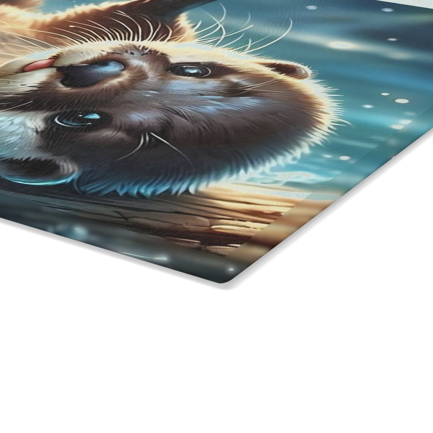 Tabla de cortar con forma de nutria juguetona: un encanto caprichoso para los amantes de la naturaleza