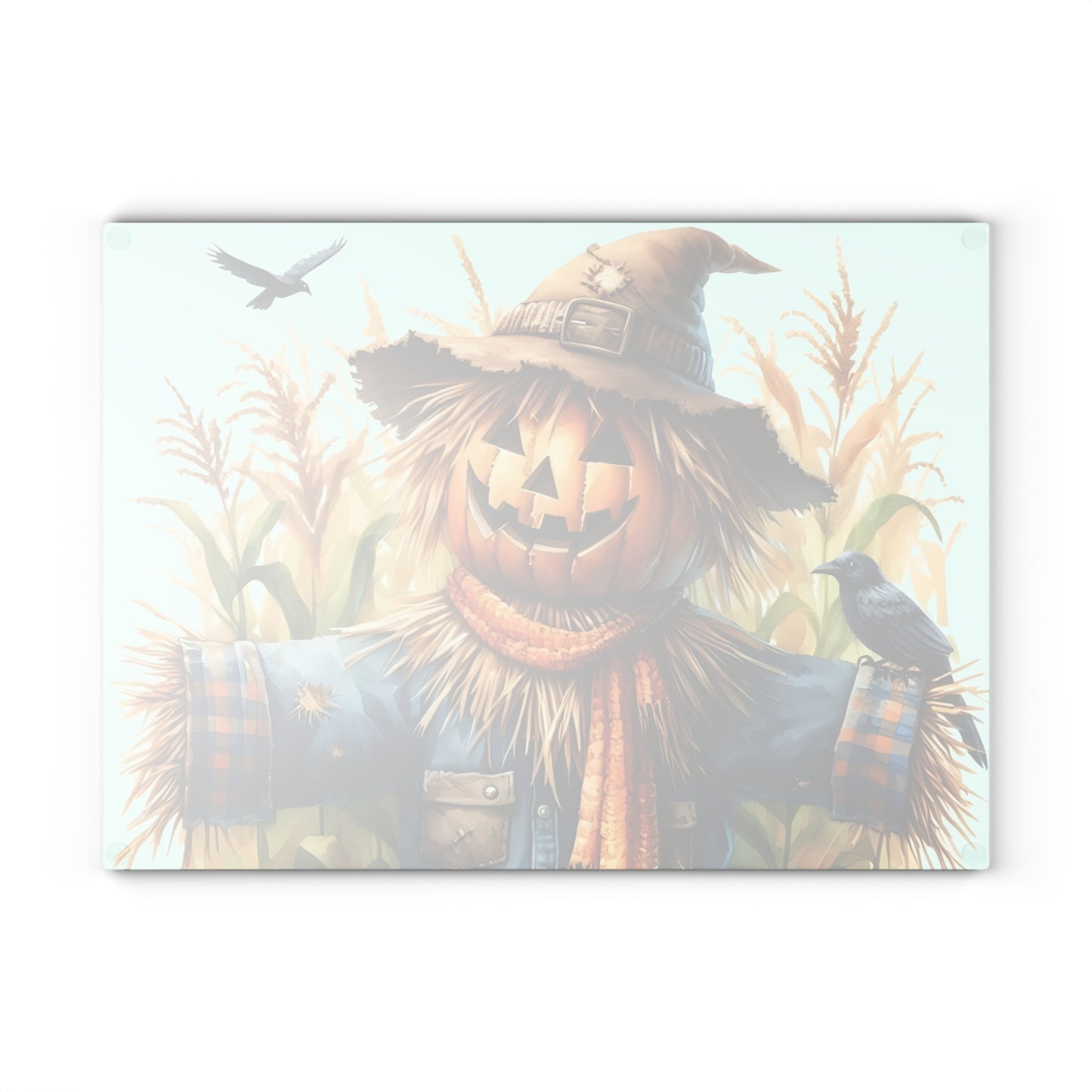 🎃 Pumpkin Scarecrow Cutting Board – Rustic Harvest Charm for Your Kitchen 🌾