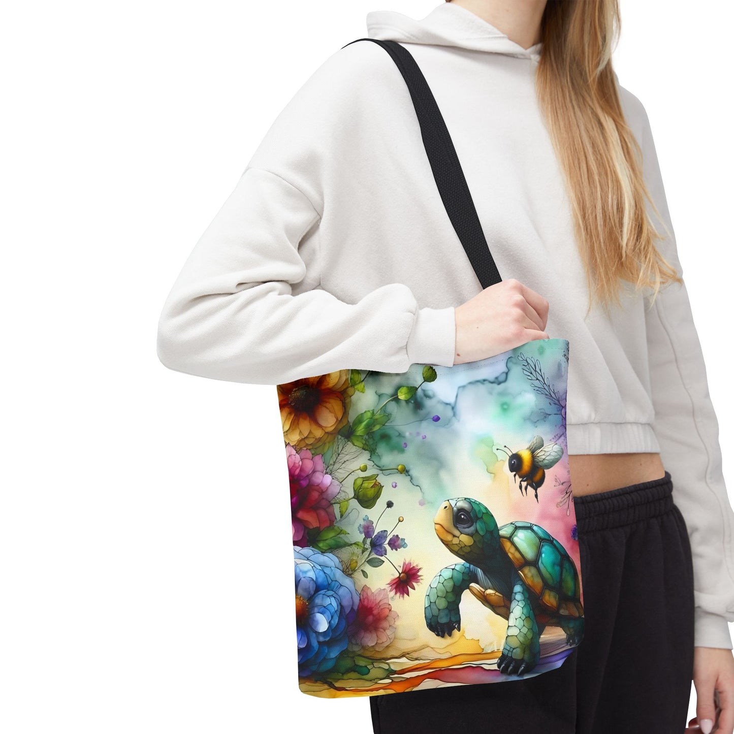 Bolsa de mano - Diseño de tortugas coloridas