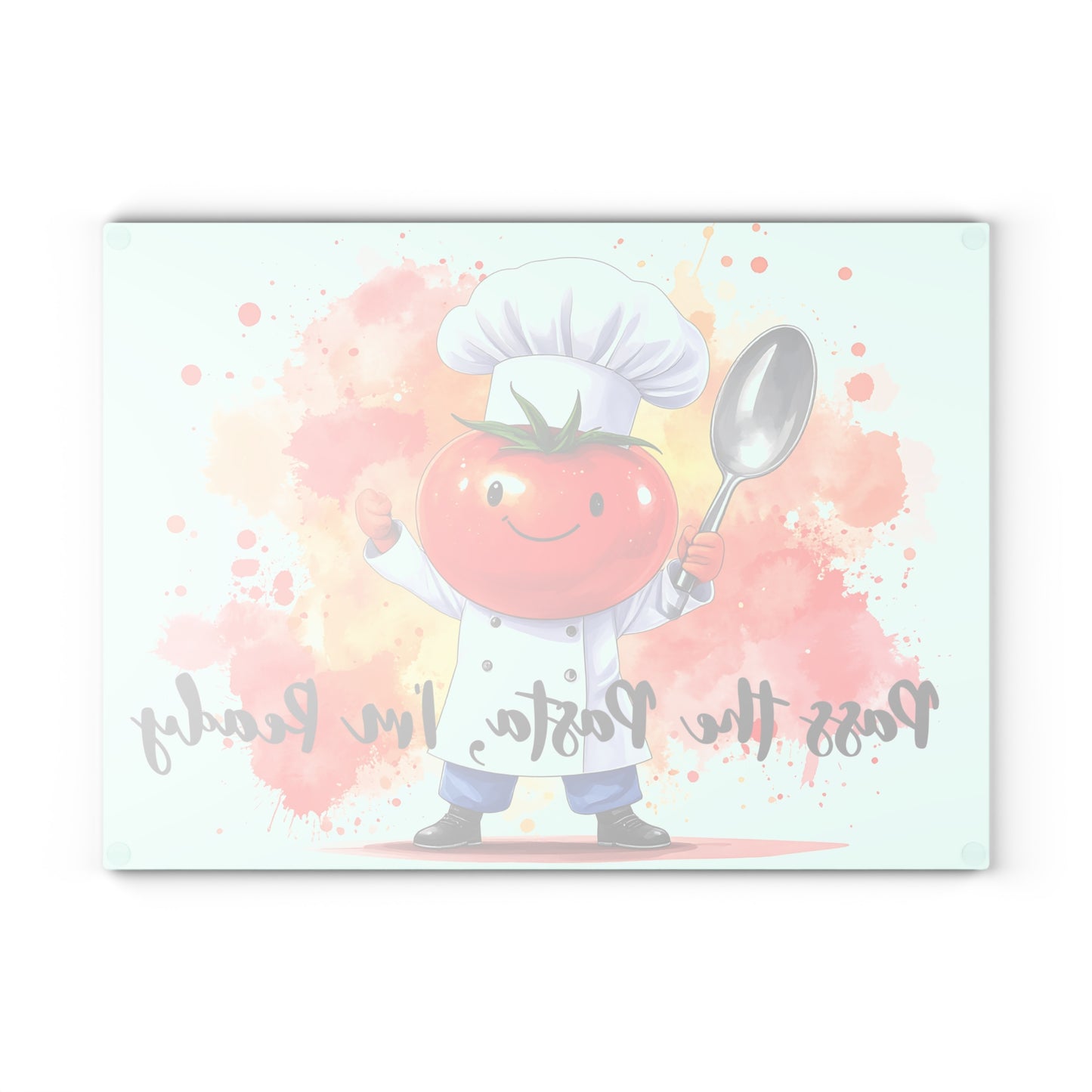 🍝 Pass the Pasta, I'm Ready – Funny Tomato Chef Cutting Board