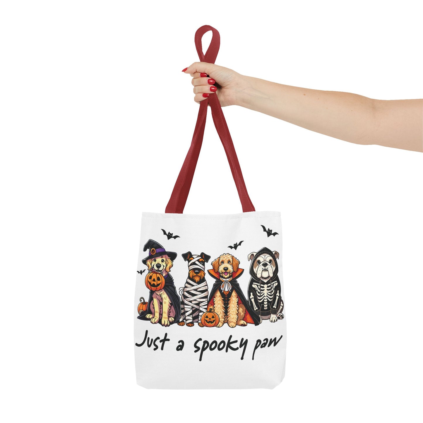 🐾 Spooky Paws Halloween Tote Bag – Doggone Cute Halloween Style 🎃