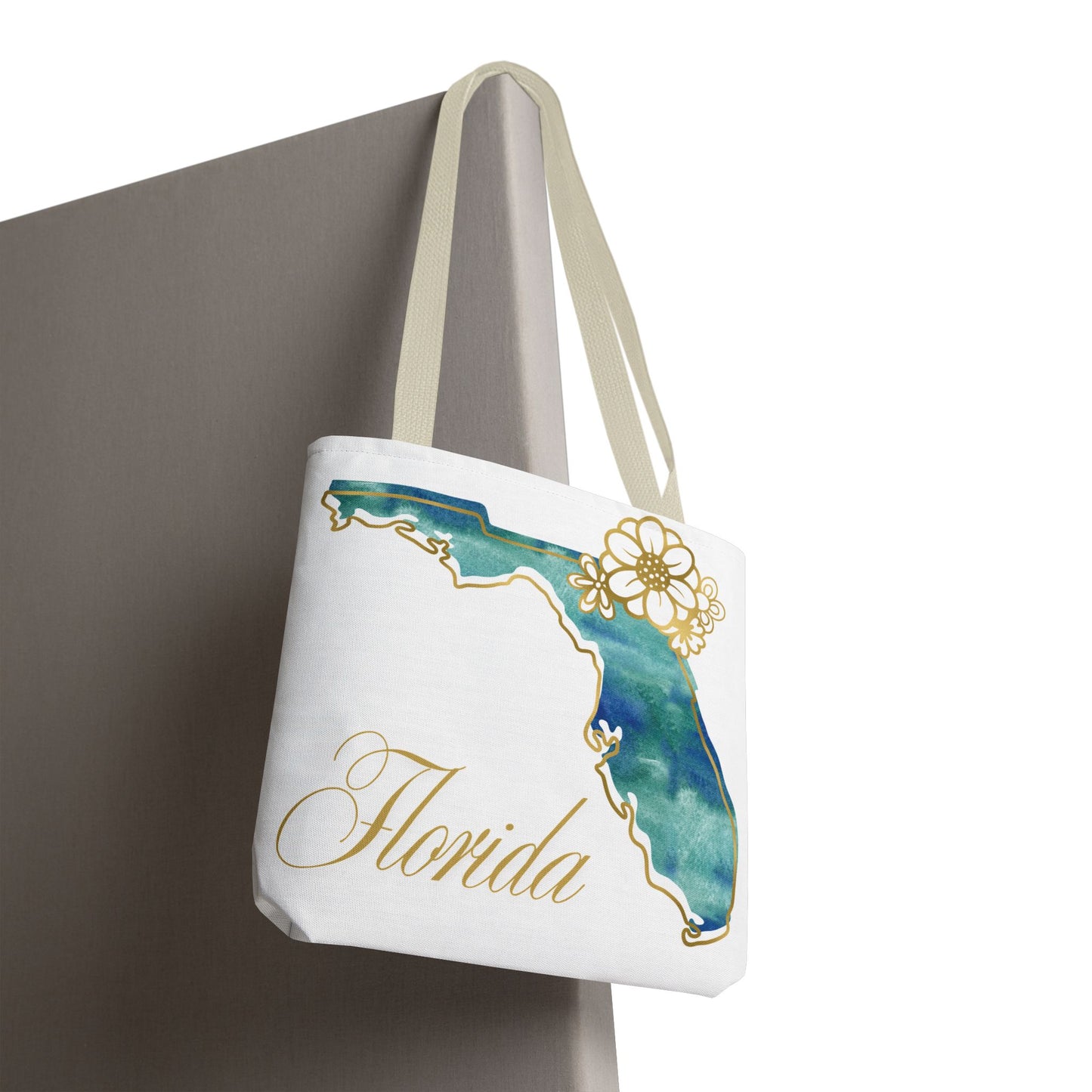 🌸 Florida State Floral Tote Bag – Elegant, Coastal & Practical 👜