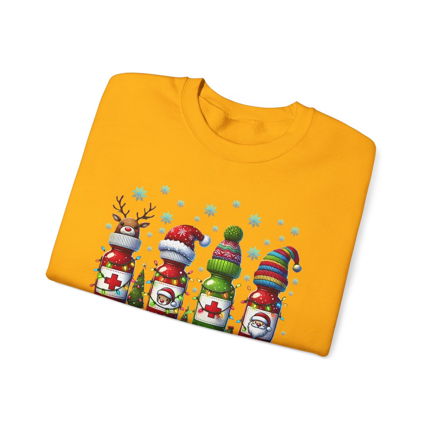 🎄🩺 Nurse Crew Holiday Sweatshirt – Festive Crewneck for Healthcare Heroes