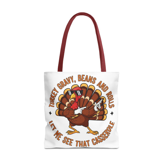 🦃 Thanksgiving Turkey Tote Bag – Let Me See That Casserole Style 🍠🎶