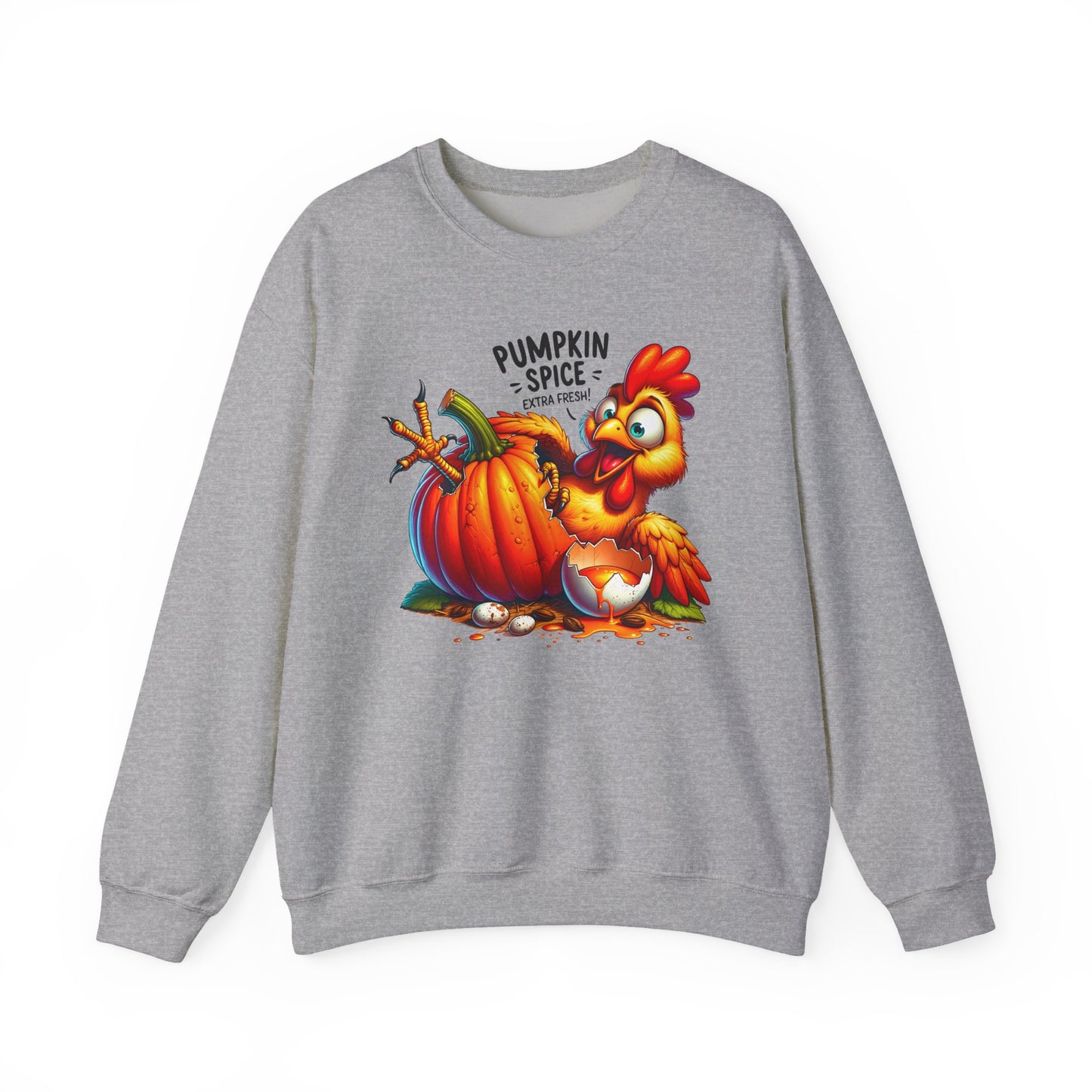 🎃🐔 Pumpkin Spice Chicken Sweatshirt – Funny Fall Extra Fresh Design 🍂