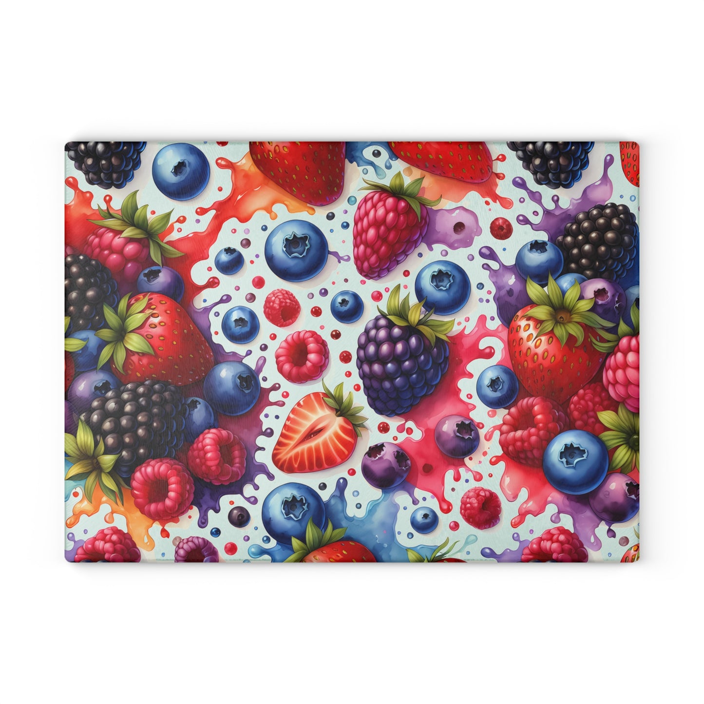 🍓🍇 Mixed Berry Splash Cutting Board – A Berry Beautiful Kitchen Essential!