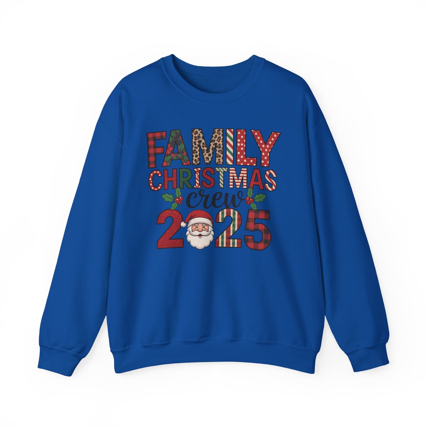 🎄👨‍👩‍👧‍👦 Family Christmas Crew 2025 Sweatshirt – Celebrate the Holidays Together 🎅✨