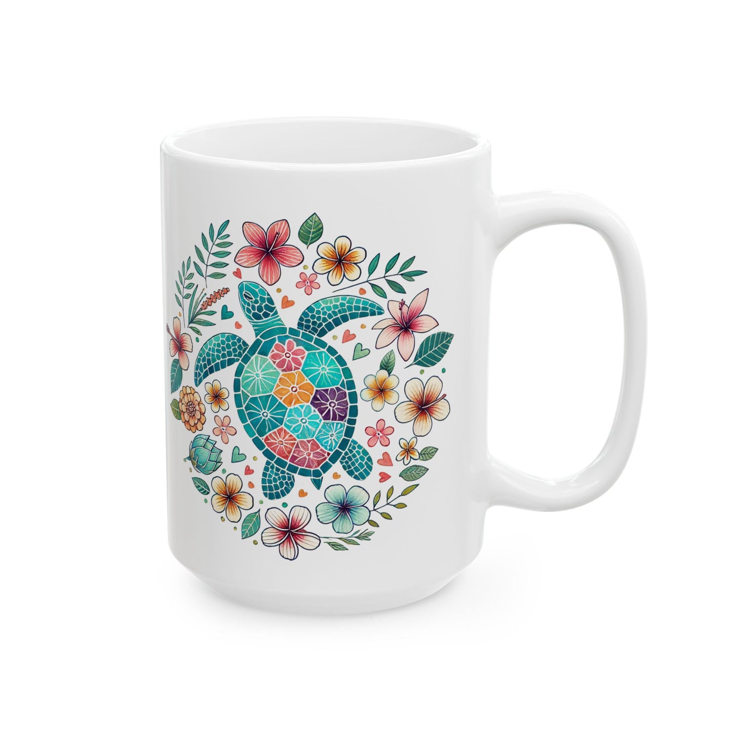 🐢 Personalized Sea Turtle Mug – A Beautiful Blend of Nature and Color! 🌸