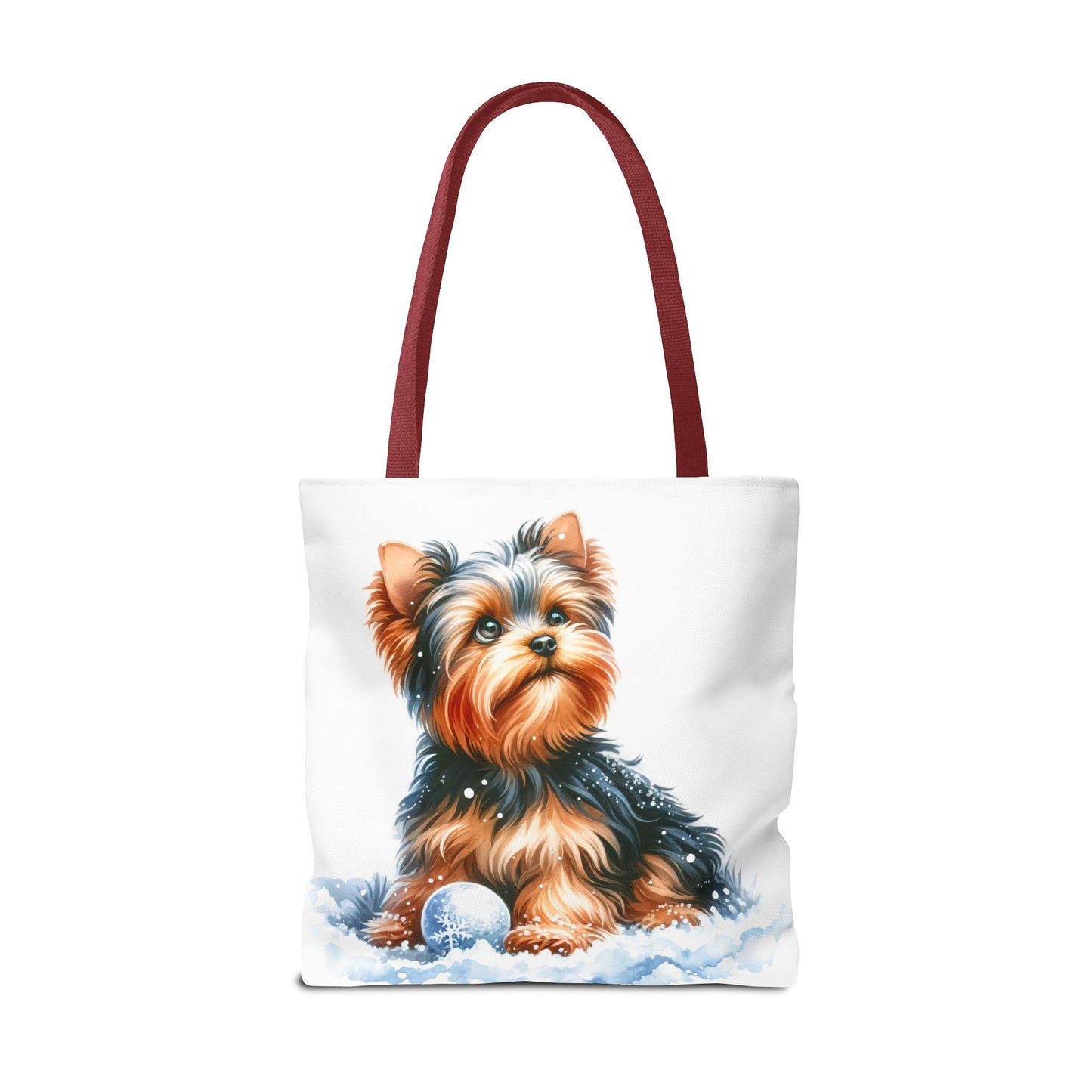 ❄️ Yorkie in Snow Tote Bag – Winter Cuteness with a Side of Sass 🐾👜