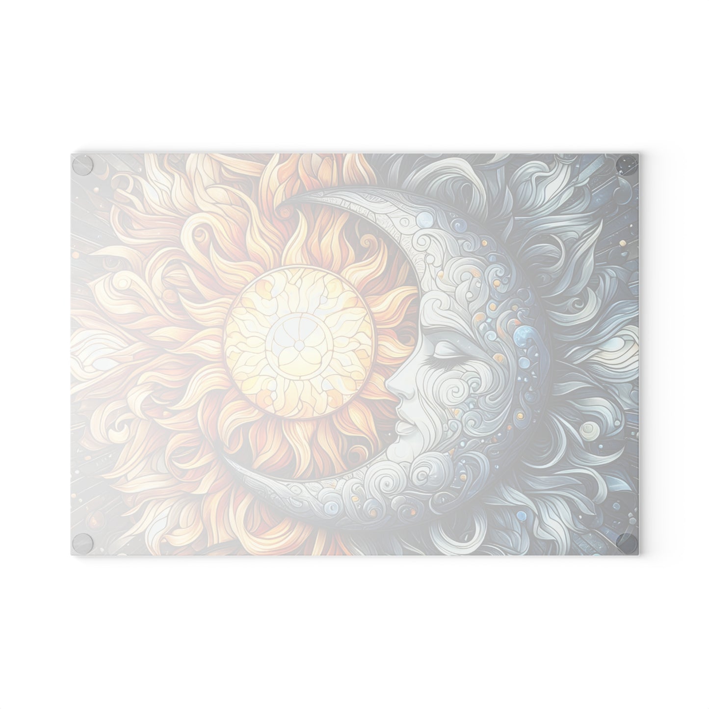🌙☀️ Celestial Sun & Moon Cutting Board – Cosmic Elegance for Your Kitchen 🌌