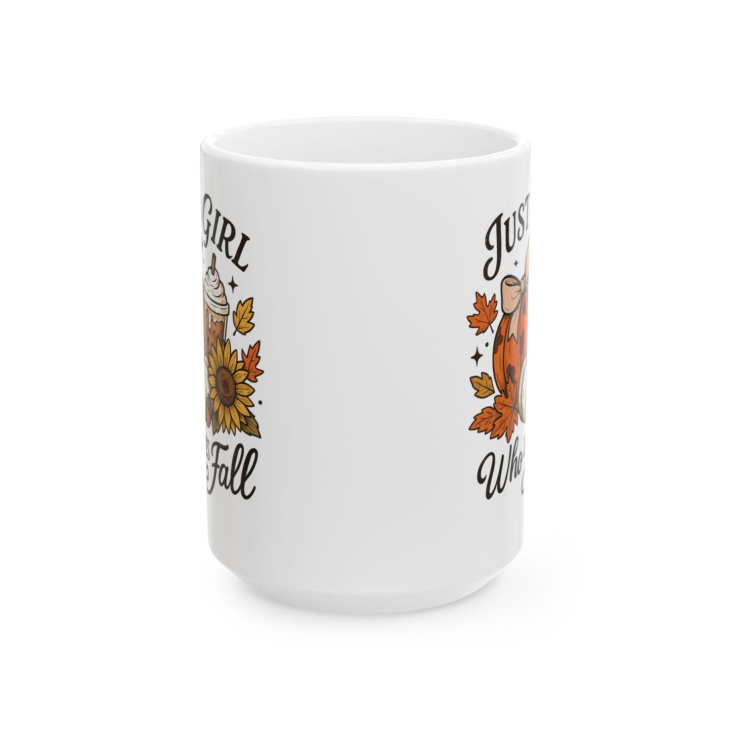 🍂🎃 Just a Girl Who Loves Fall – Cozy Autumn Ceramic Cup ✨☕