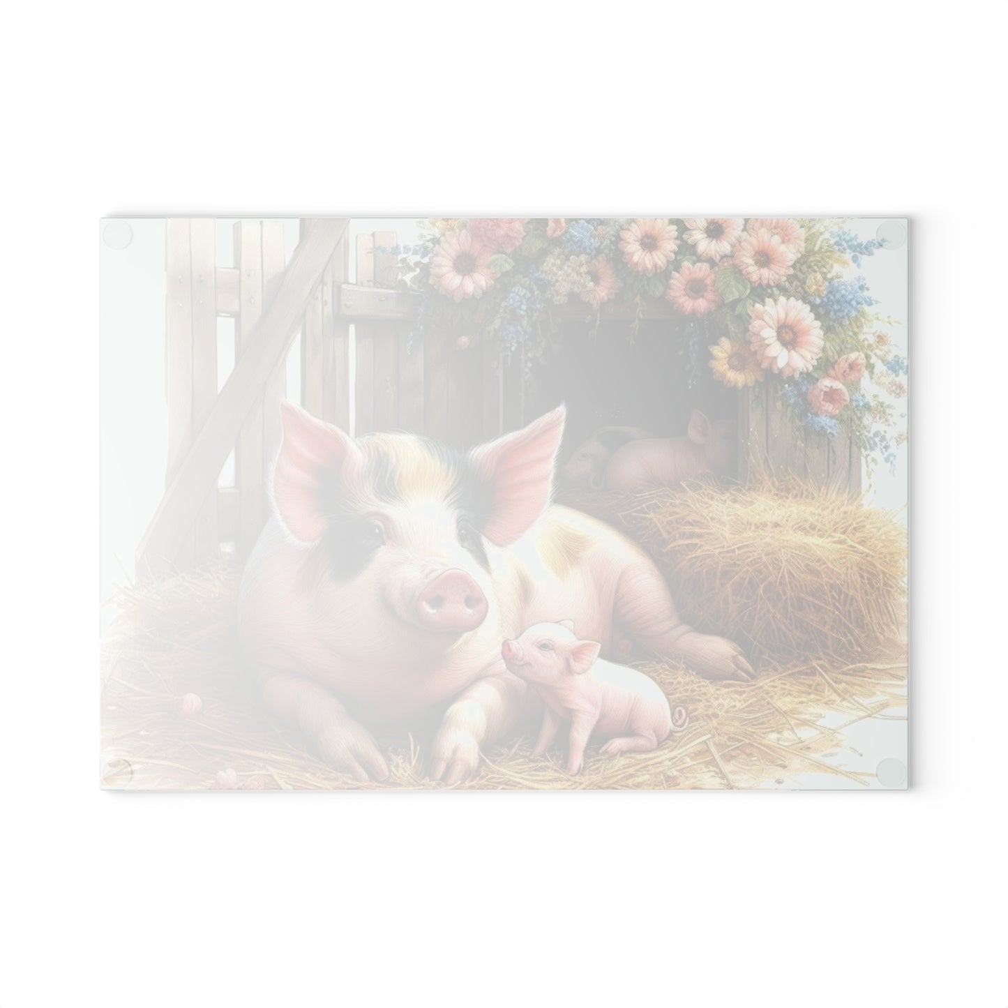Tabla de cortar de cerdo, amantes de los animales, decoración de granja, accesorios de cocina, regalo único, tabla de charcutería, tabla de cortar personalizada, cocinas de cerdo