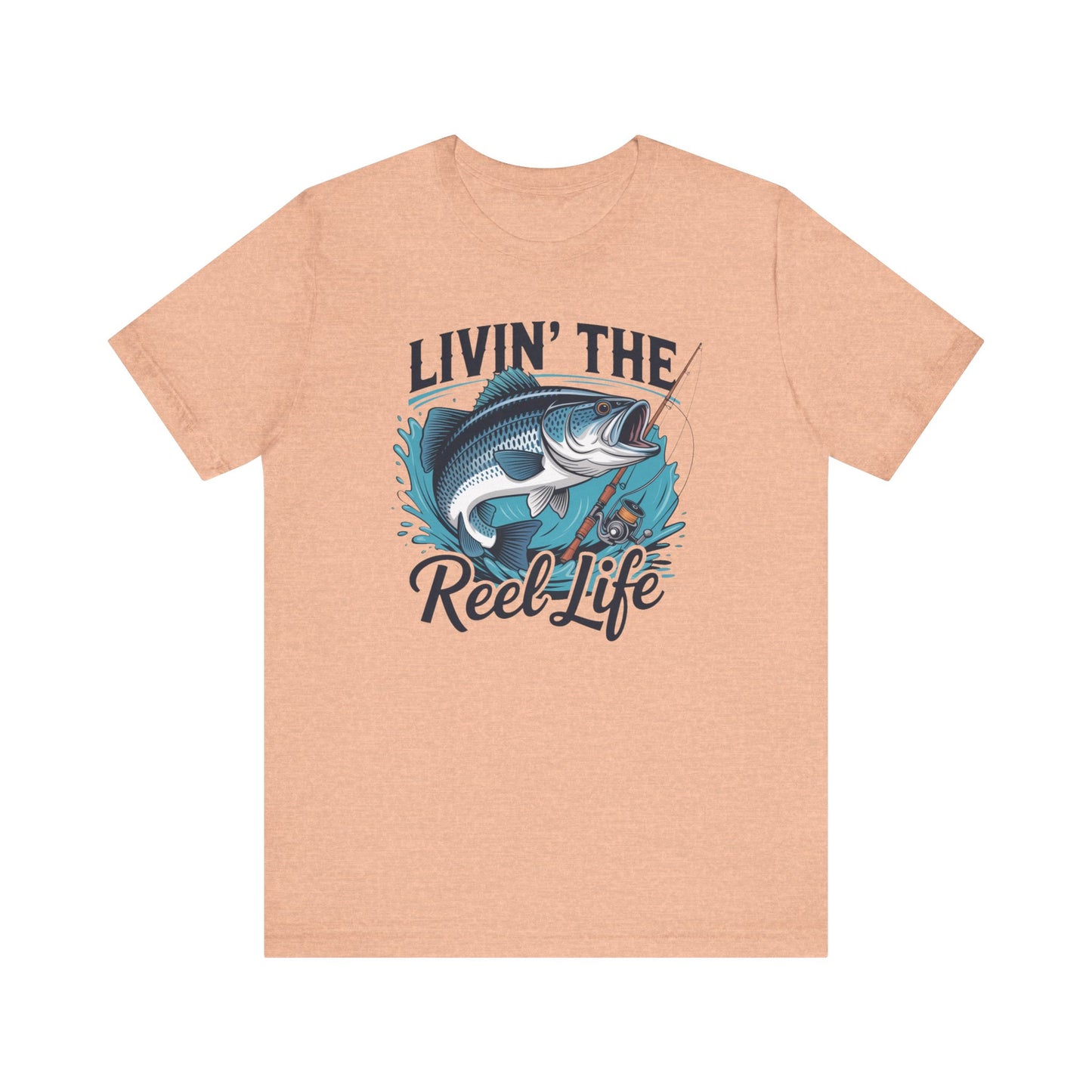 🎣 Livin’ the Reel Life Fishing T-Shirt – Perfect Gift for Anglers! 🐟