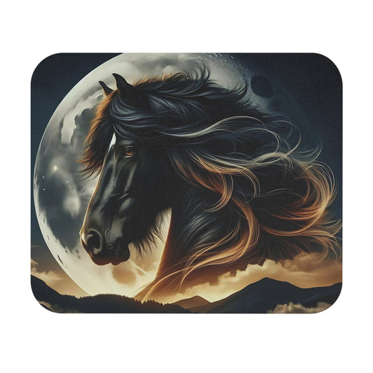 🖱️🌙🐎 Moonlit Horse Mouse Pad – Dramatic Night Sky Desk Art