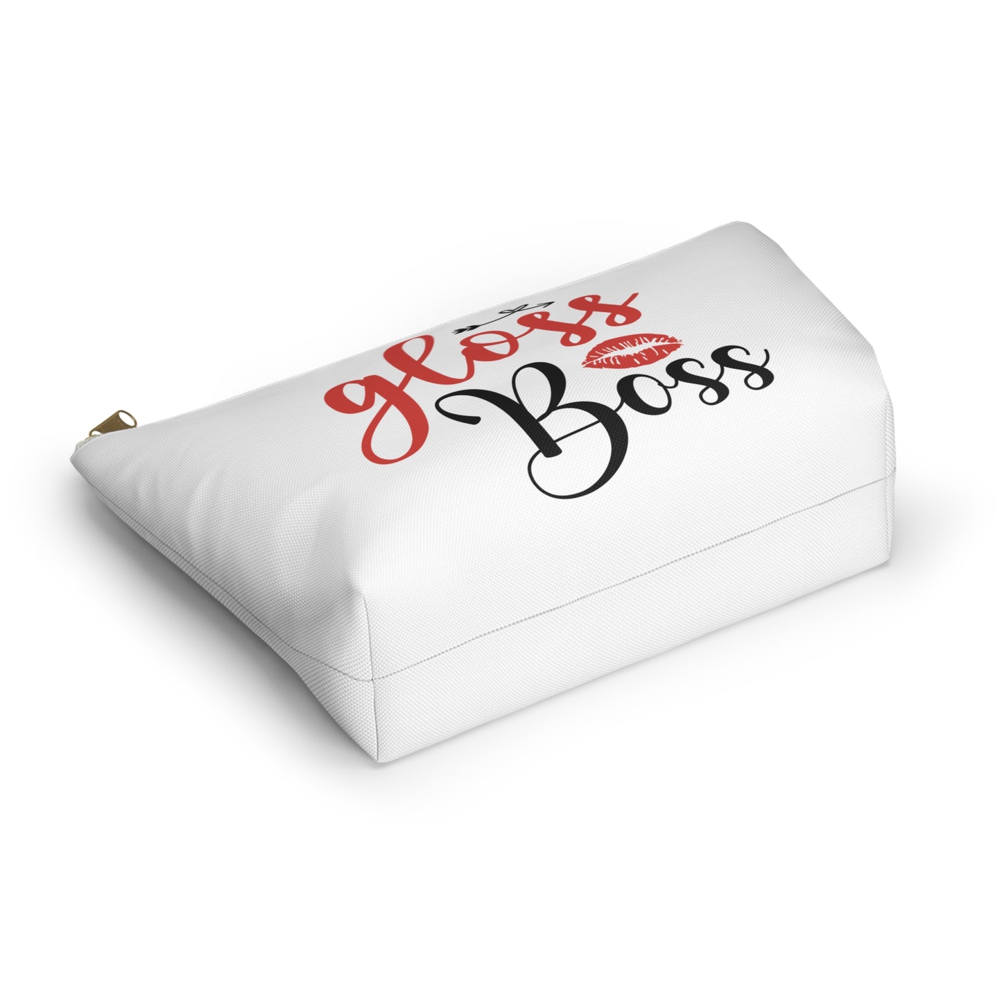 Accessory Pouch – "Gloss Boss" Red Makeup Bag
