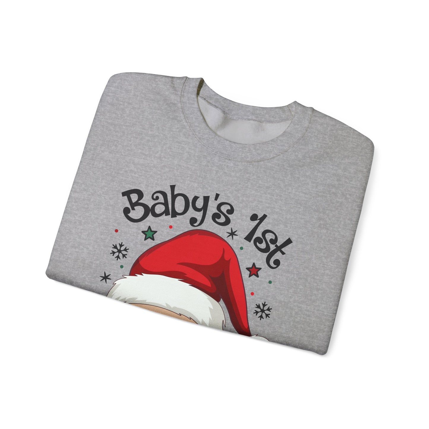 🎅🌲 Santa Baby Christmas Sweatshirt – Adorable Holiday Crewneck