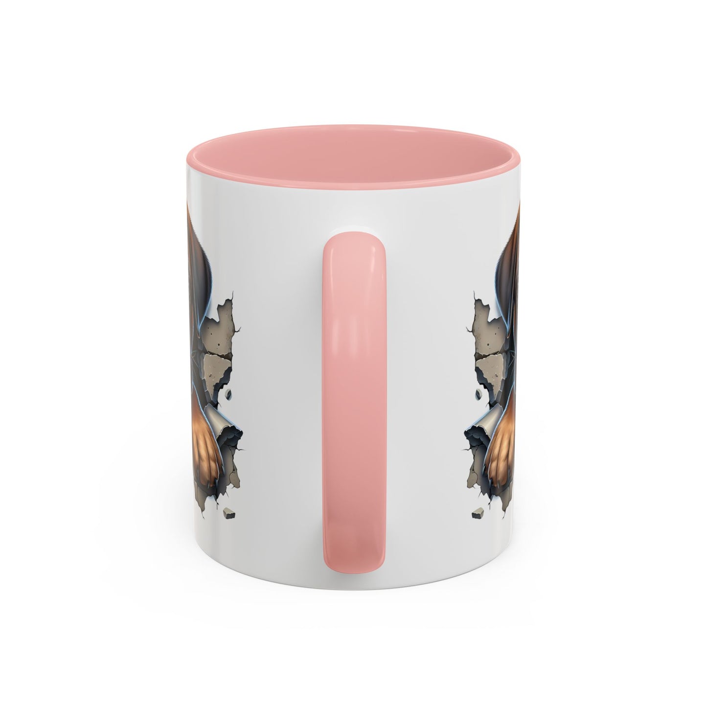 🧡 Boxer Puppy Accent Mug – Adorable Peek-Through Cup for Dog Lovers
