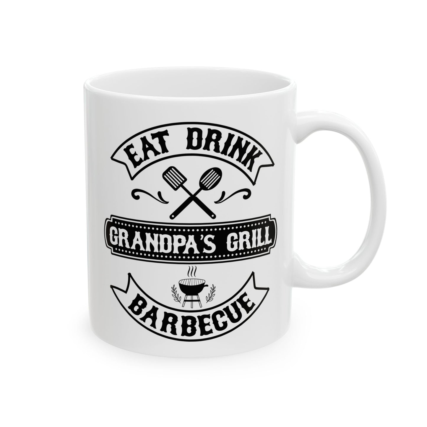 🍖☕ Eat Drink Barbeque – Grandpa's Grill Coffee Mug (11oz & 15oz) ☕🍖