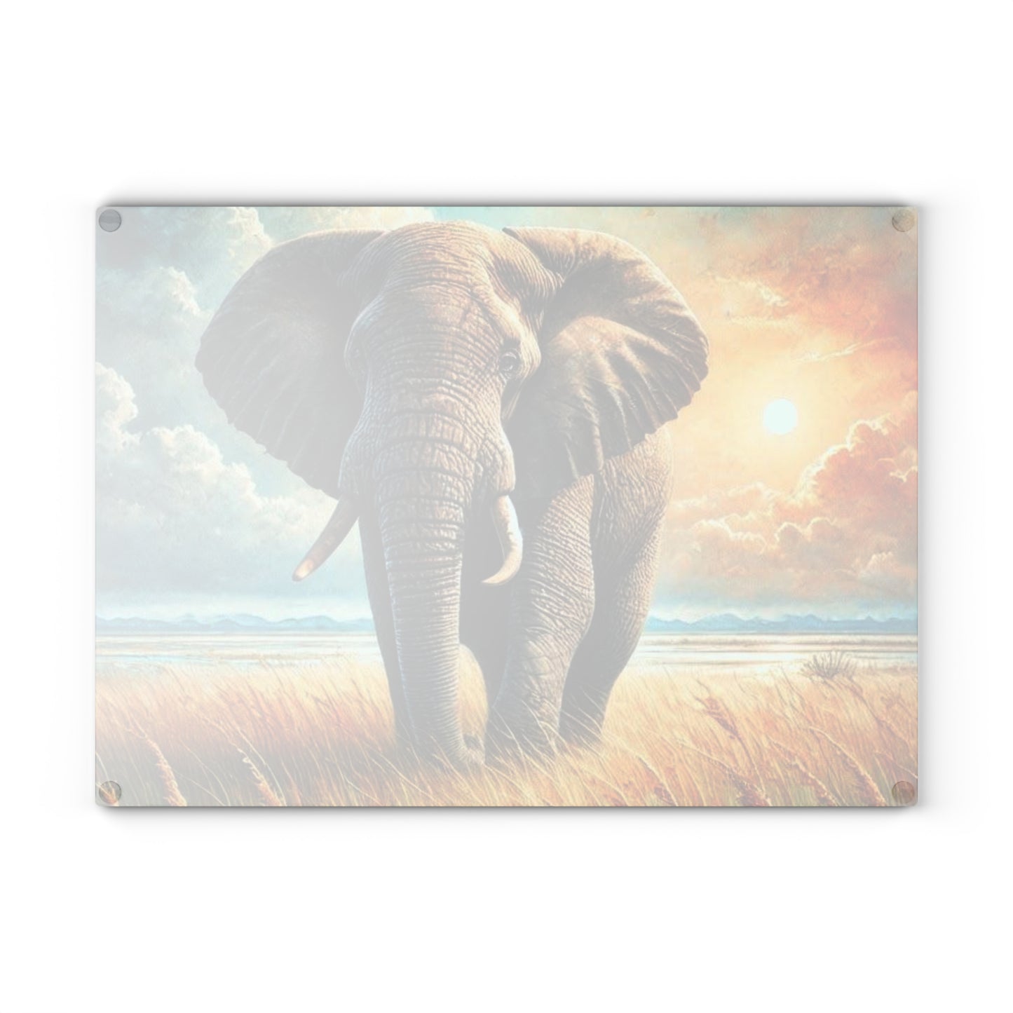 Tabla de cortar de vidrio con forma de elefante, regalo de boda, decoración de cocina única, decoración de cocina con forma de elefante, regalo de fin de vida, regalo para amantes de los elefantes, personalizado