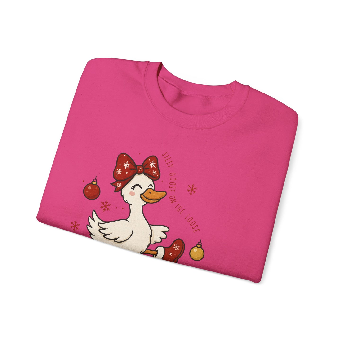 🪿🎁 Silly Goose on the Loose Sweatshirt – Whimsical Holiday Cheer ❄️✨