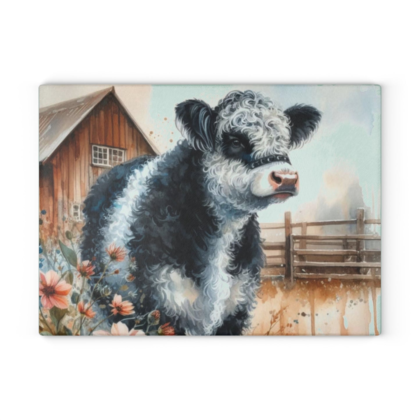 🐮 Oreo Cow Farmhouse Cutting Board – Rustic Country Charm for Your Kitchen 🌾