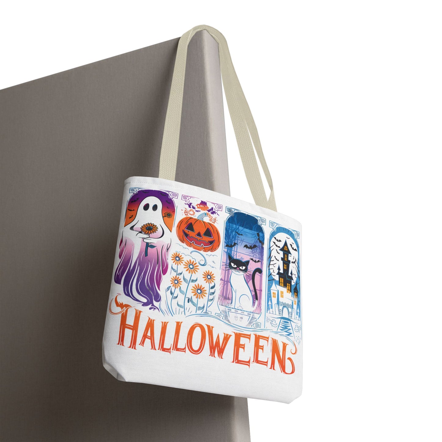 🎃 Haunted Halloween Tote Bag – Spooky Style with Autumn Vibes 👻