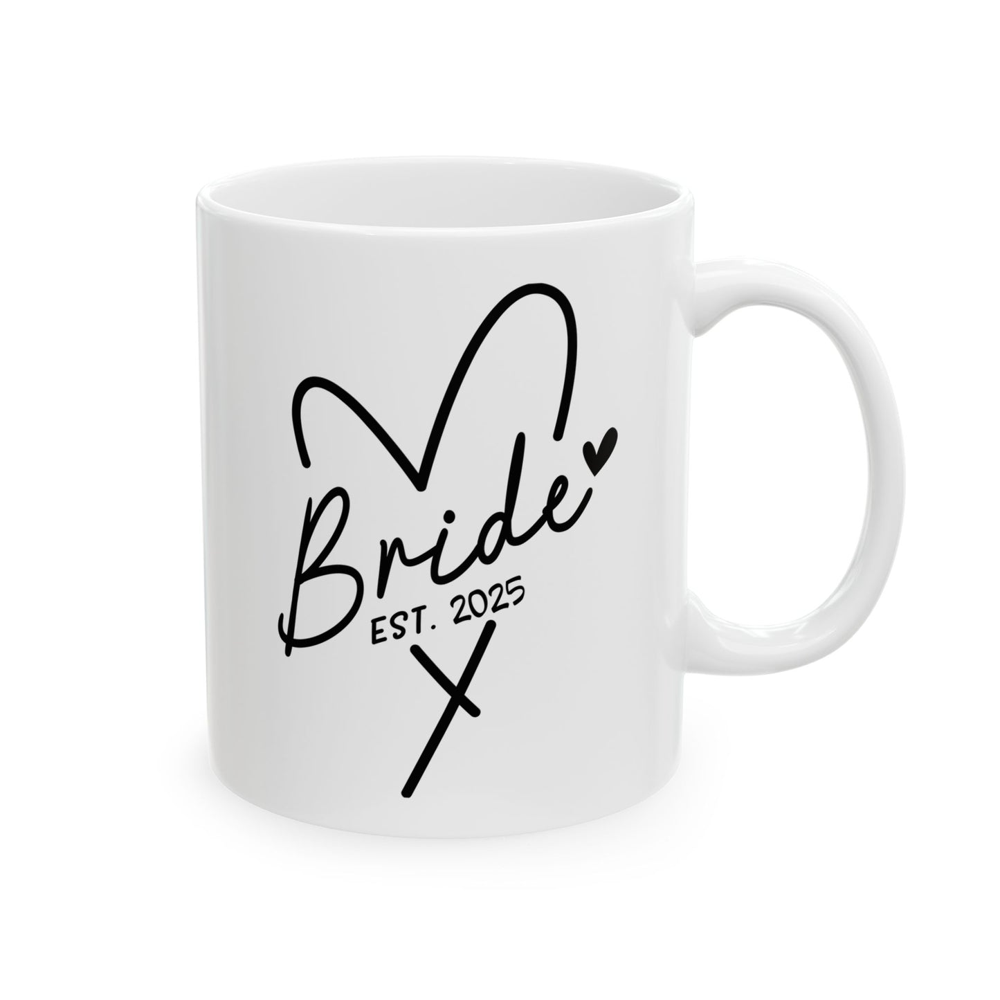 Taza de café para novias (EST. 2025): regalo de boda personalizado para la futura esposa