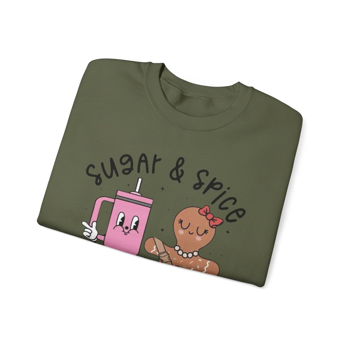 🍬✨ Sugar & Spice Sweatshirt – Sweet Gingerbread & Cozy Vibes 🎄☕